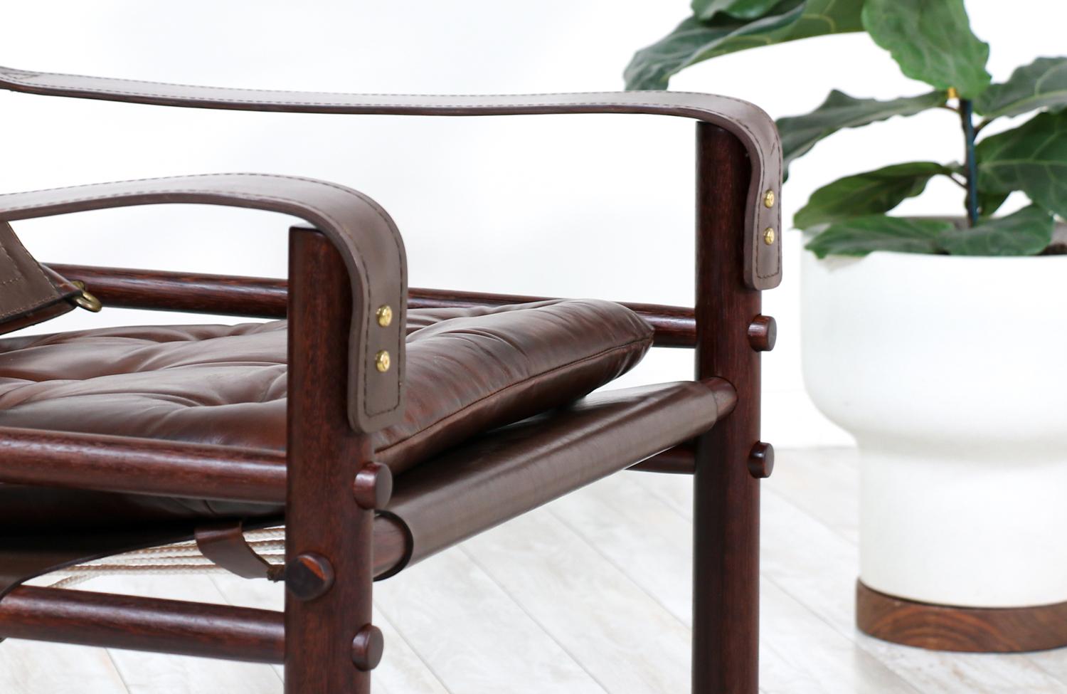Arne Norell “Sirocco” Safari Leather Lounge Chair 6