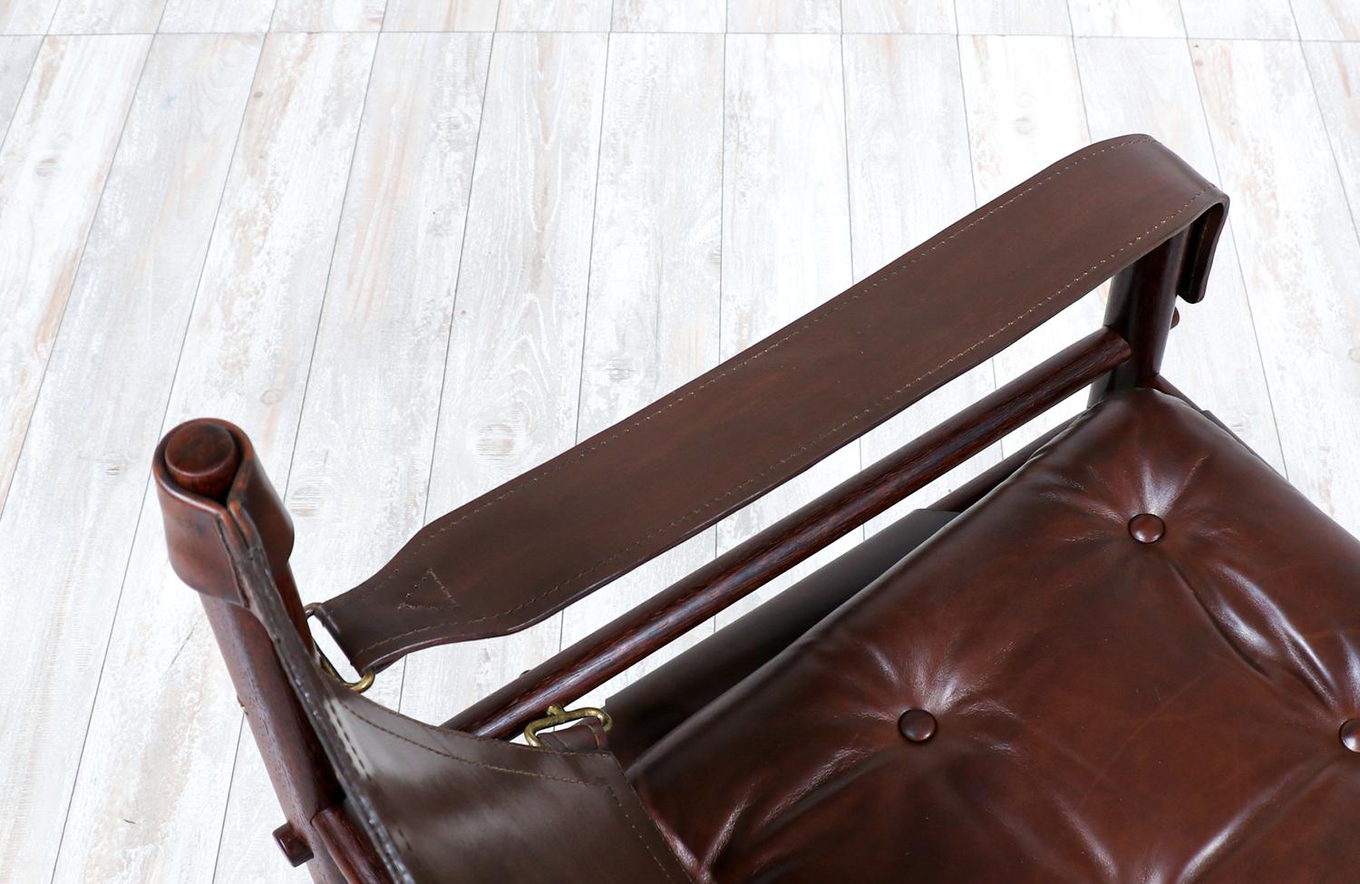 Arne Norell “Sirocco” Safari Leather Lounge Chair 2