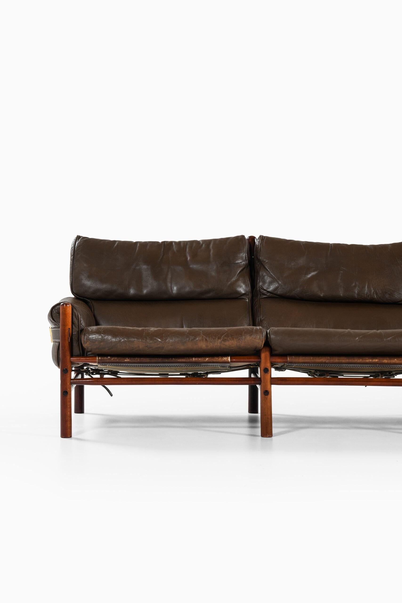 3-seater sofa model Kontiki designed by Arne Norell. Produced by Arne Norell AB in Aneby, Sweden.
 