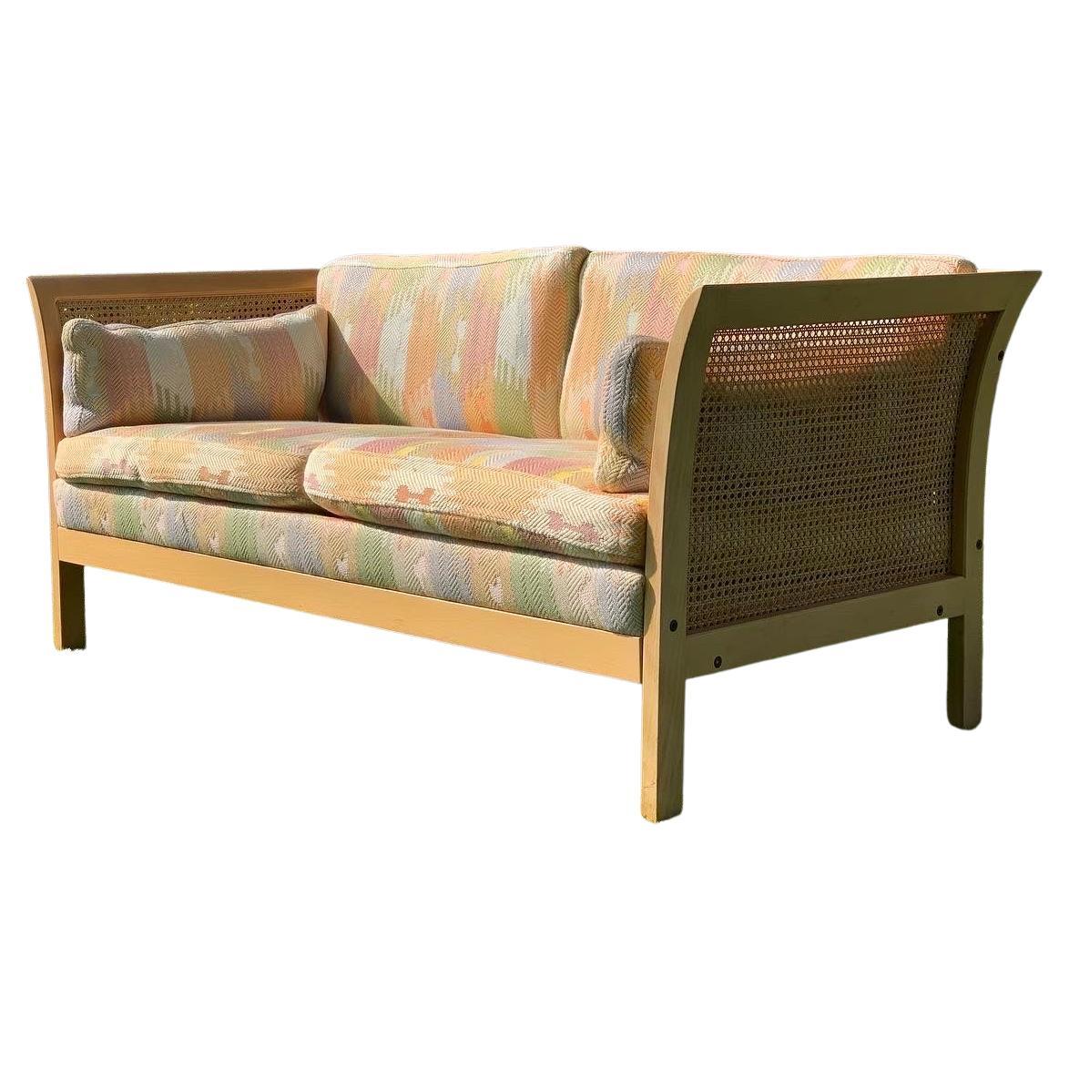 Arne Norell Sofa with Cane For Sale