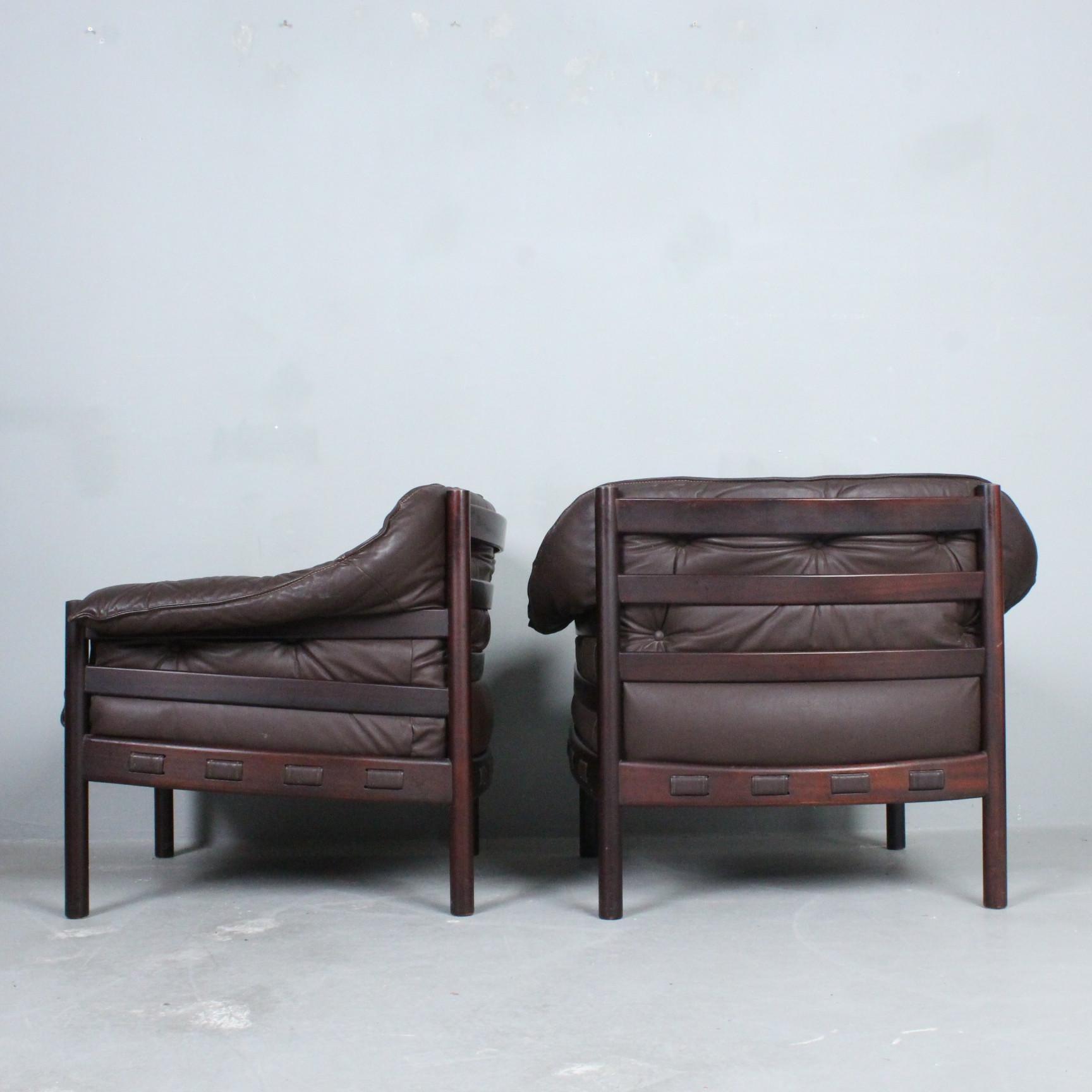 Swedish ARNE NORELL & SVEN ELLEKAE  armchair for Coja Sweden 1960 For Sale
