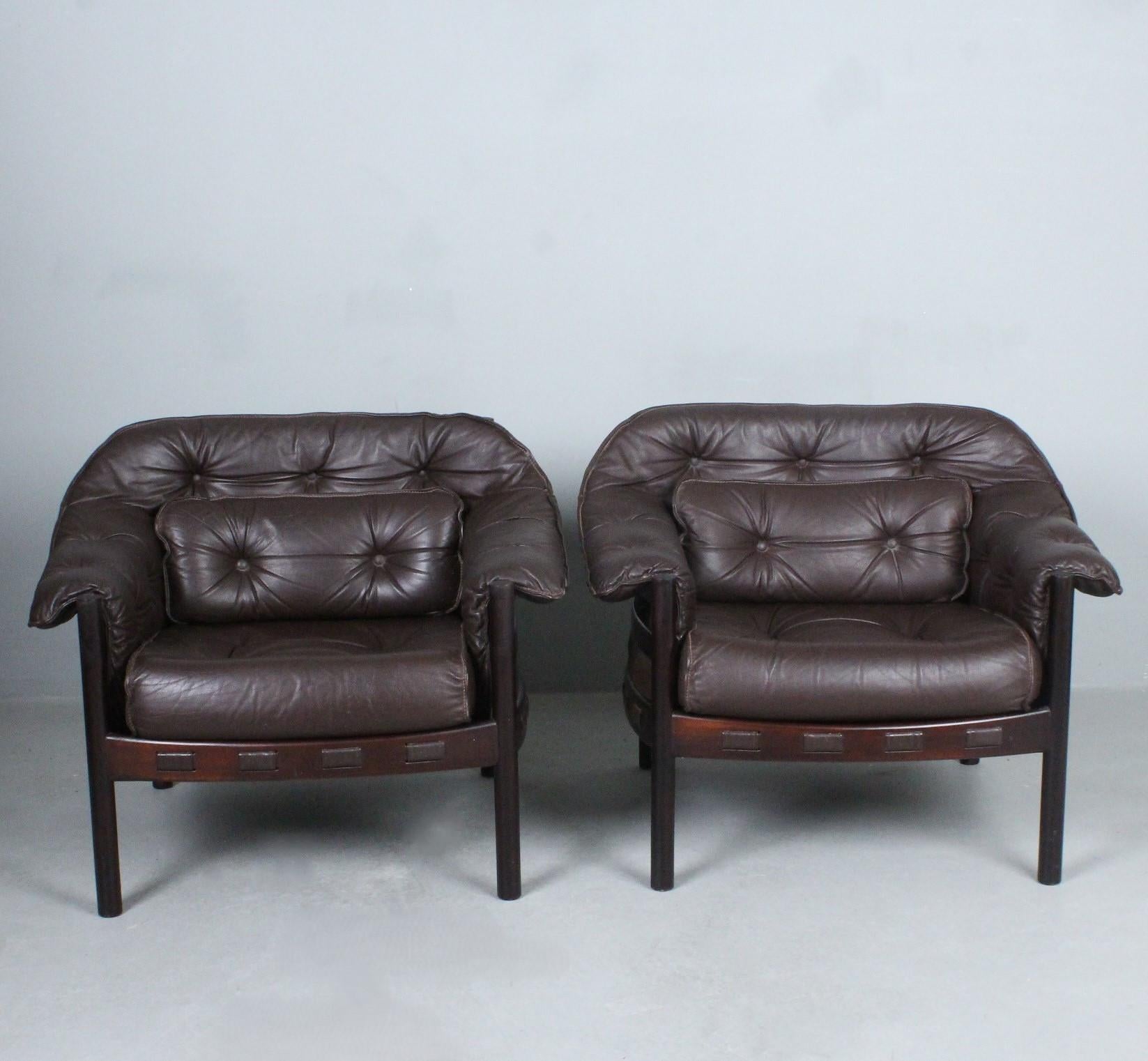 ARNE NORELL & SVEN ELLEKAE  armchair for Coja Sweden 1960 In Good Condition For Sale In Paris, FR