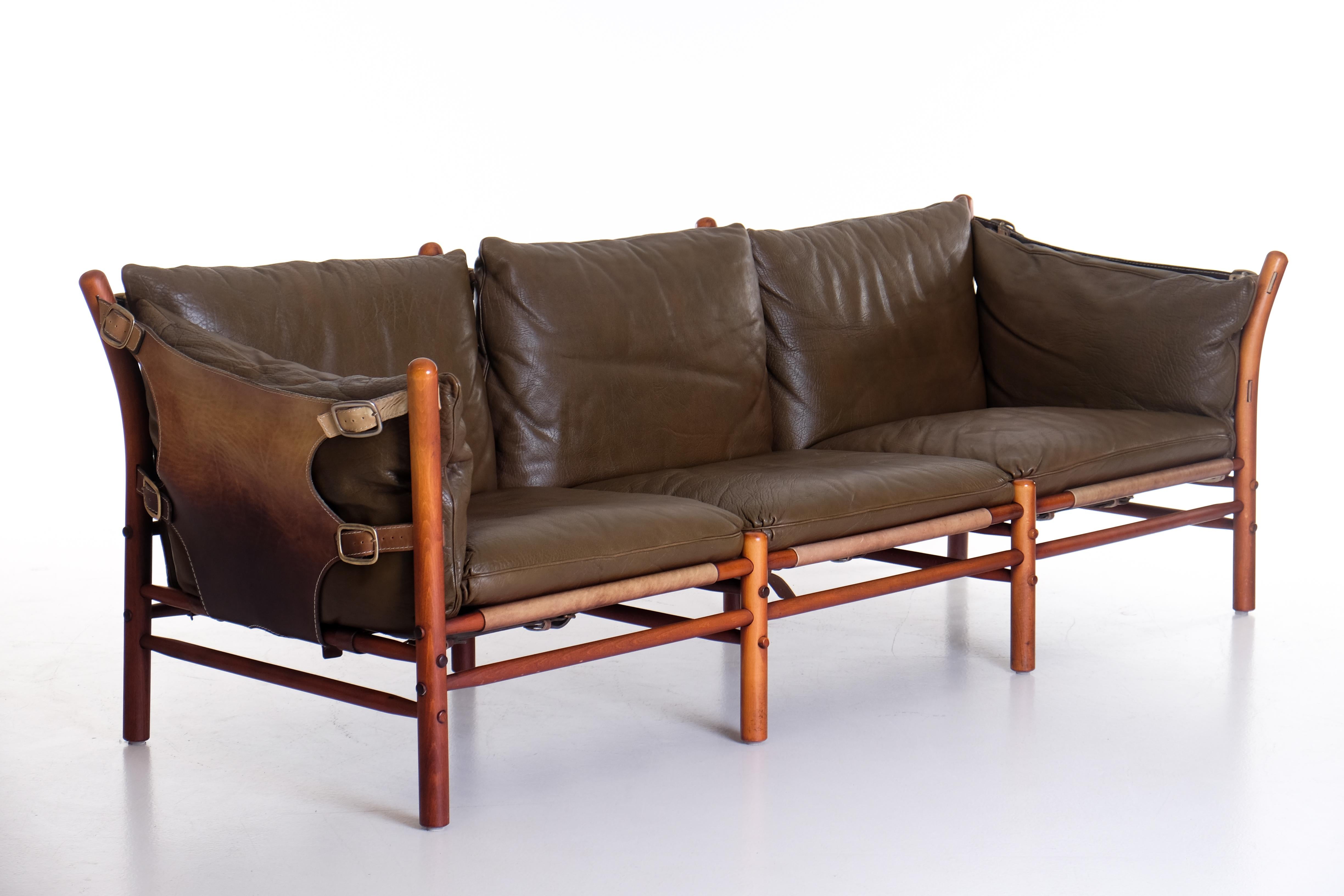 Late 20th Century Arne Norell Three-Seat Sofa Model Ilona, 1970s