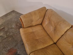 Arne Norell Three Seater Leather Sofa, 1970s
