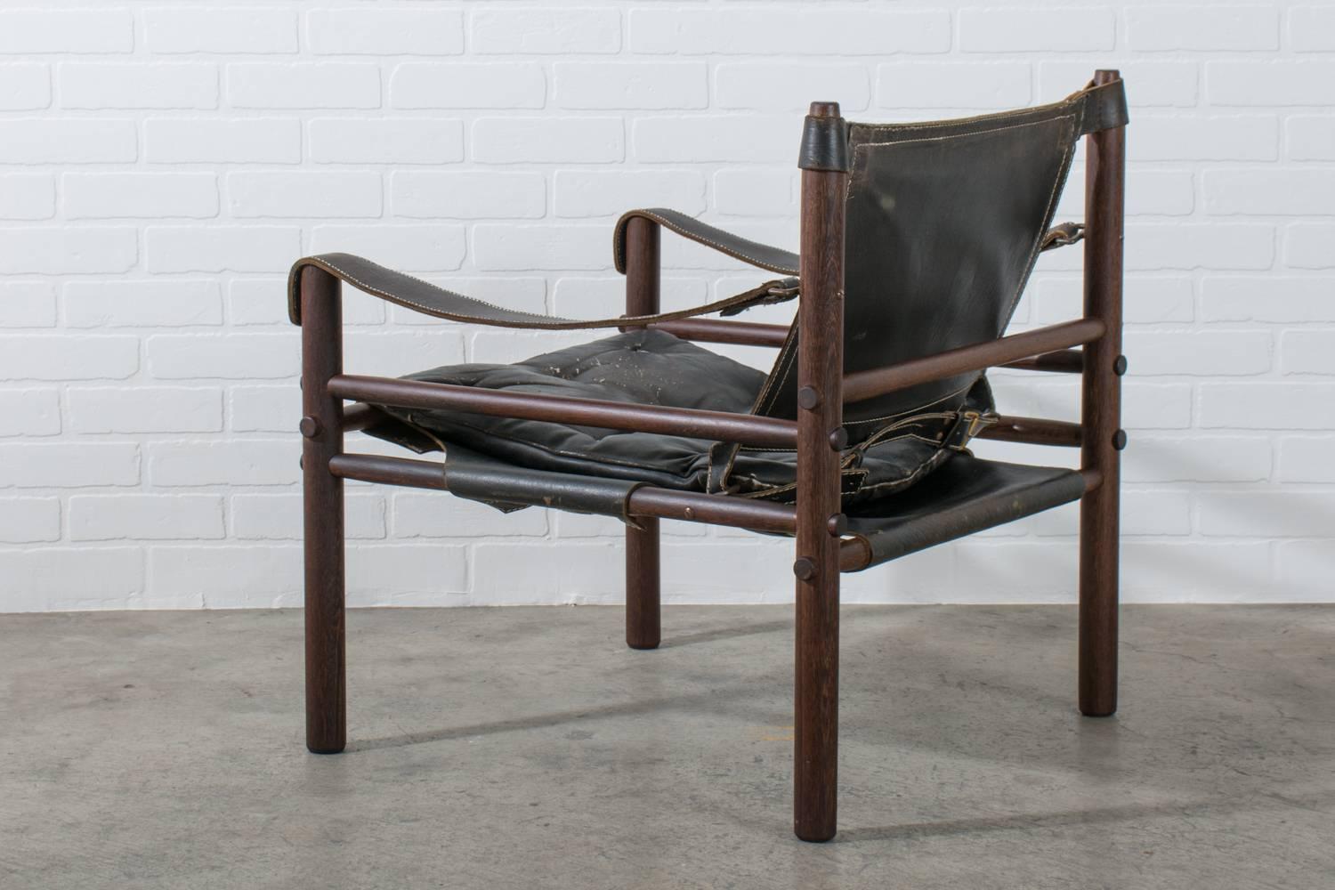 Mid-Century Modern Arne Norell Vintage Midcentury 'Sirocco' Safari Chair