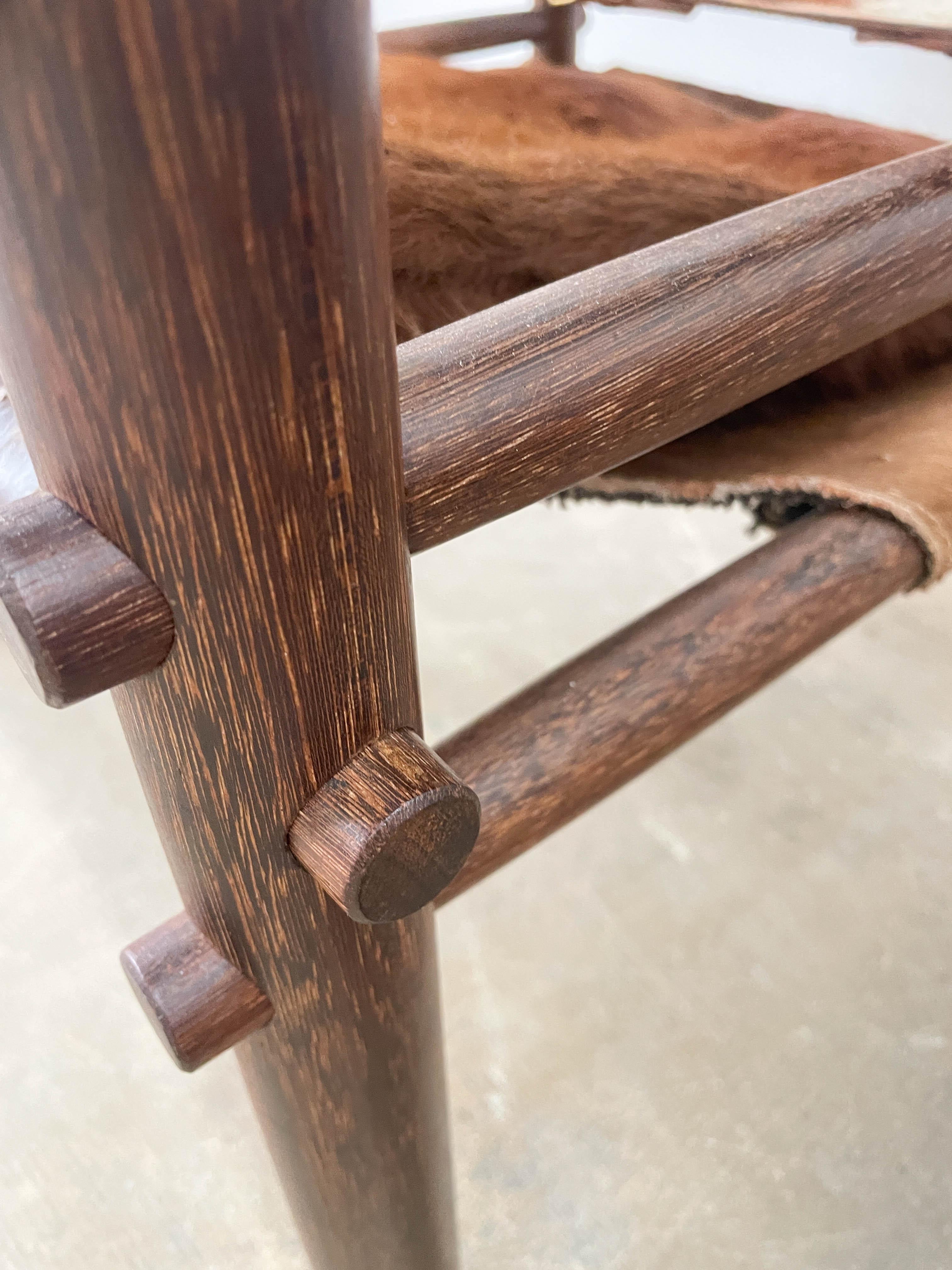 Arne Norell Wenge and Calfskin Sirocco Safari Chairs For Sale 1