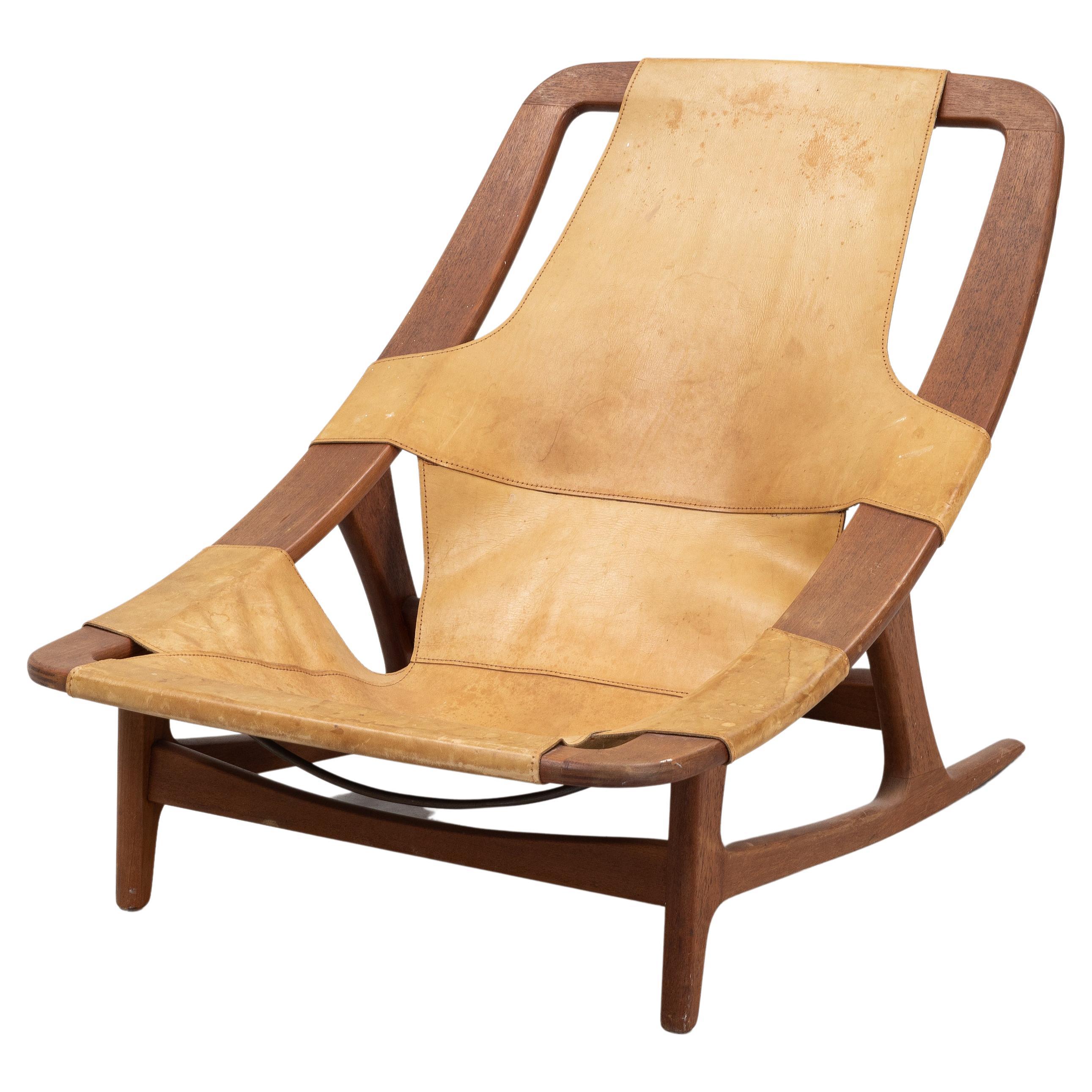  Arne Ruud 'Holmenkollen' , Fauteuil Norvège, 1950s signé