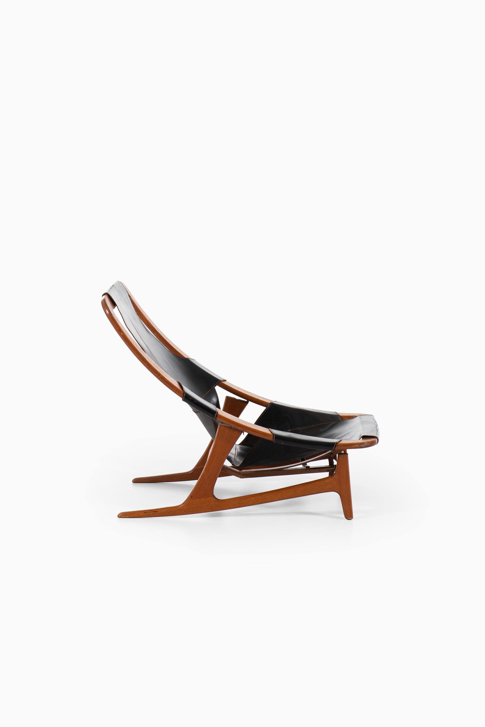 Arne Tidemand-Ruud Lounge Chair Modell Holmenkollen von Norcraft in Norwegen im Zustand „Gut“ im Angebot in Limhamn, Skåne län