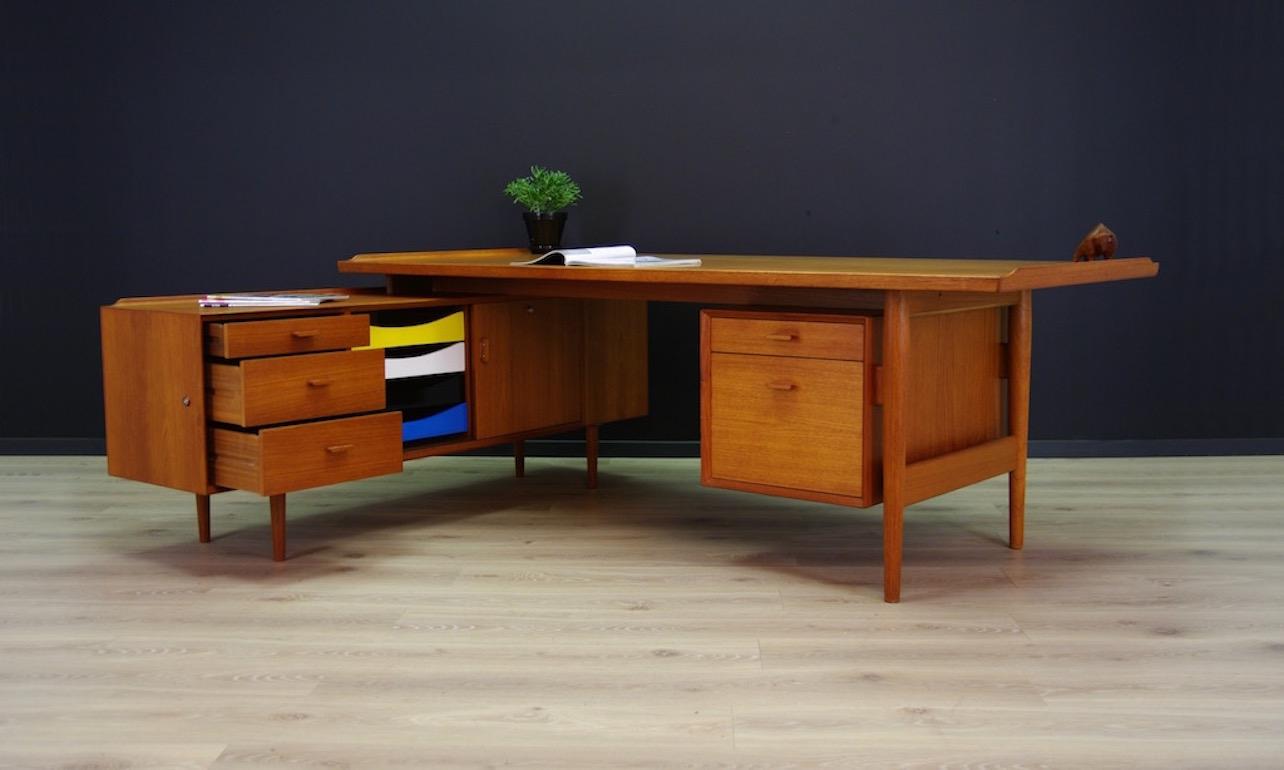 Arne Vodder 1970s Brown Writing Desk Sideboard Teak Sibast For Sale 11