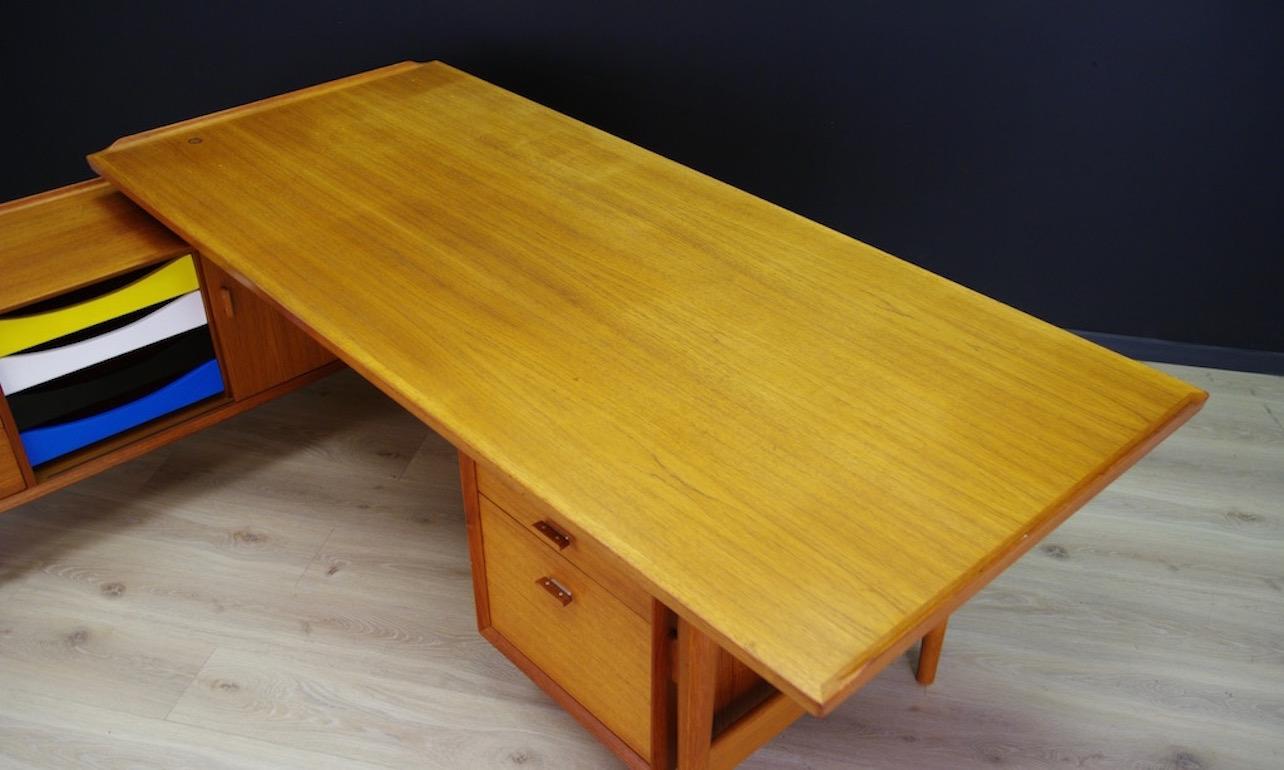 Scandinavian Arne Vodder 1970s Brown Writing Desk Sideboard Teak Sibast For Sale