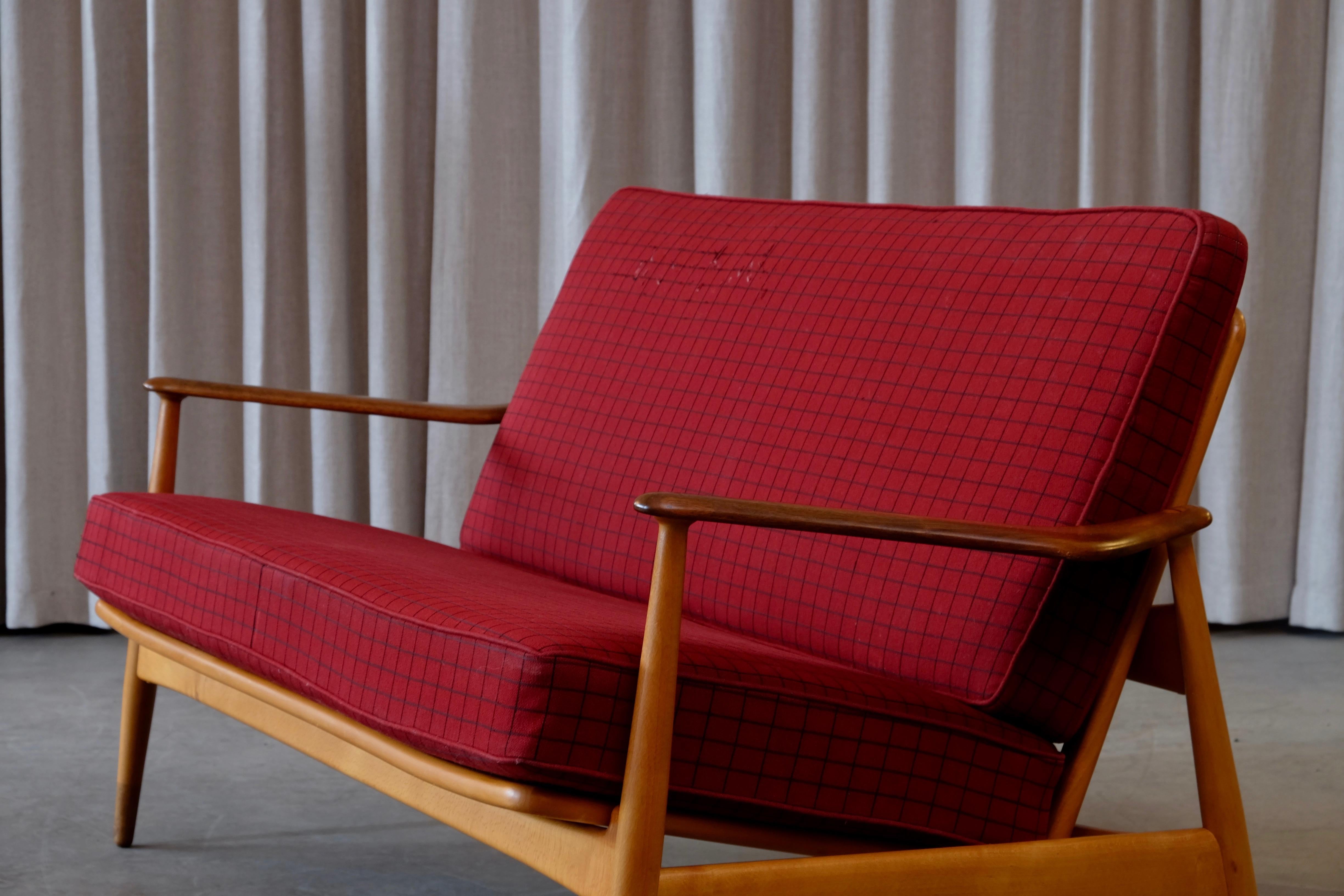 Arne Vodder 2-Seat Sofa, Denmark, 1950s For Sale 1