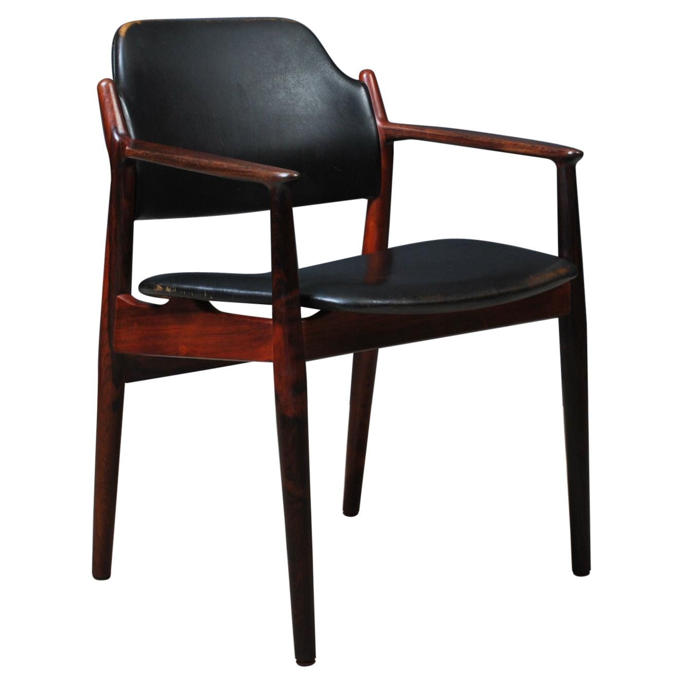 Arne Vodder 62A Chair, Original Leather