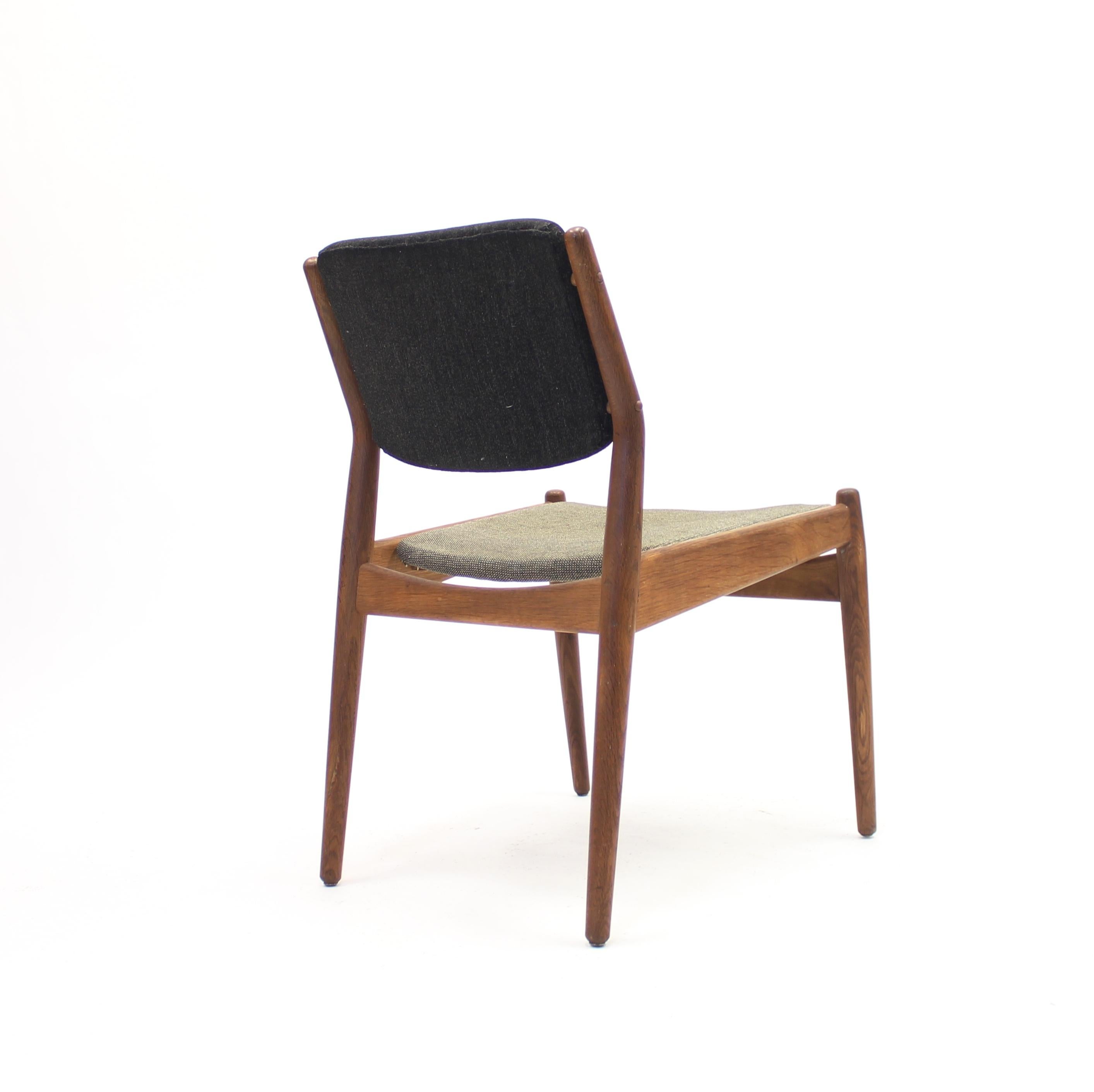Fabric Arne Vodder & Anton Borg, Teak Side Chair for Sibast, 1950s
