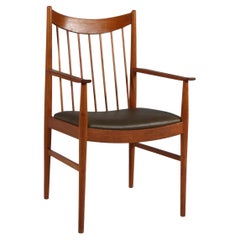 Retro Arne Vodder Armchair in teak and aniline leather, Sibast.