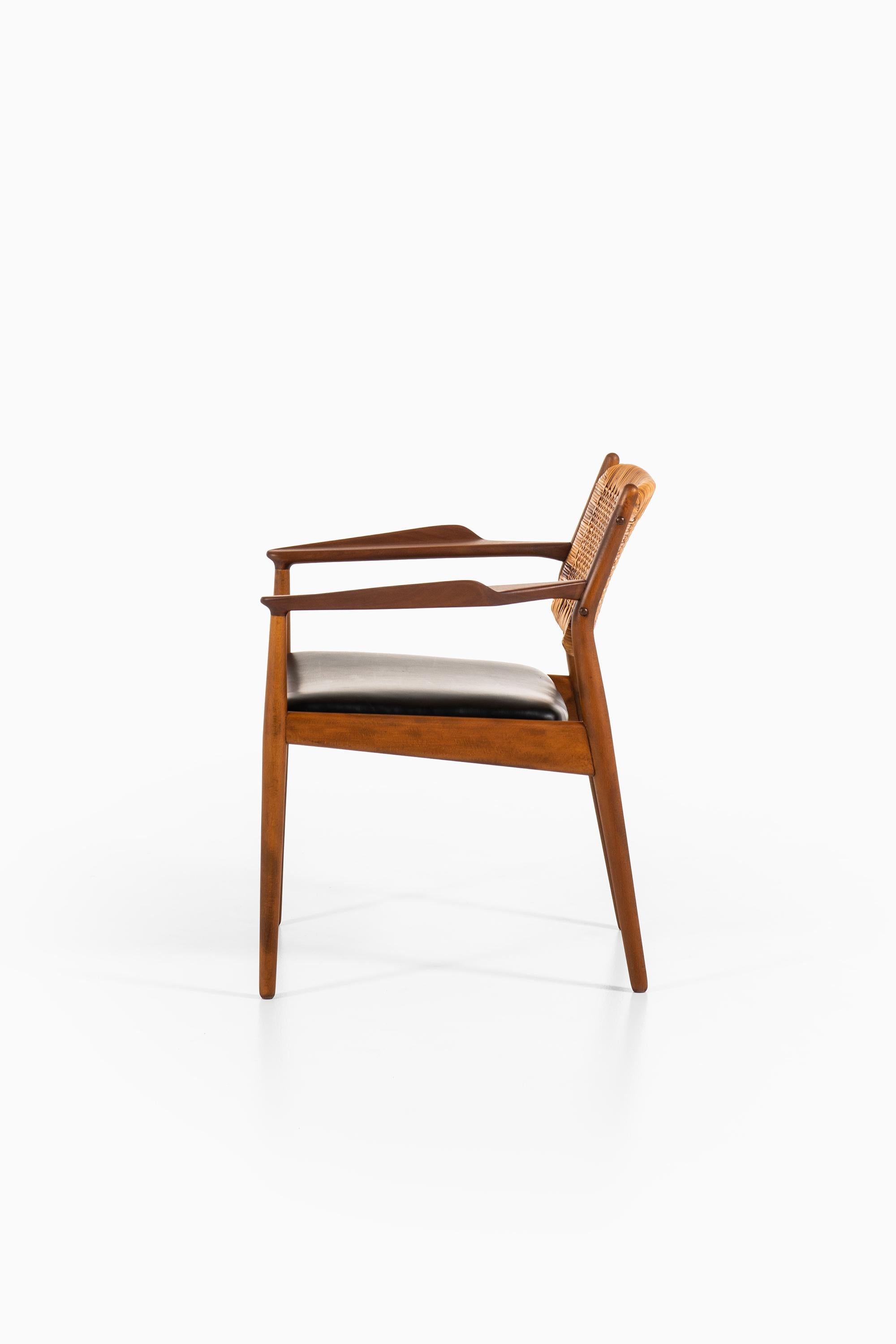 Leather Arne Vodder Armchair Model 51 A by Sibast in Denmark