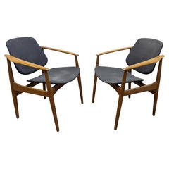 Arne Vodder Armchairs for France & Daverkosen
