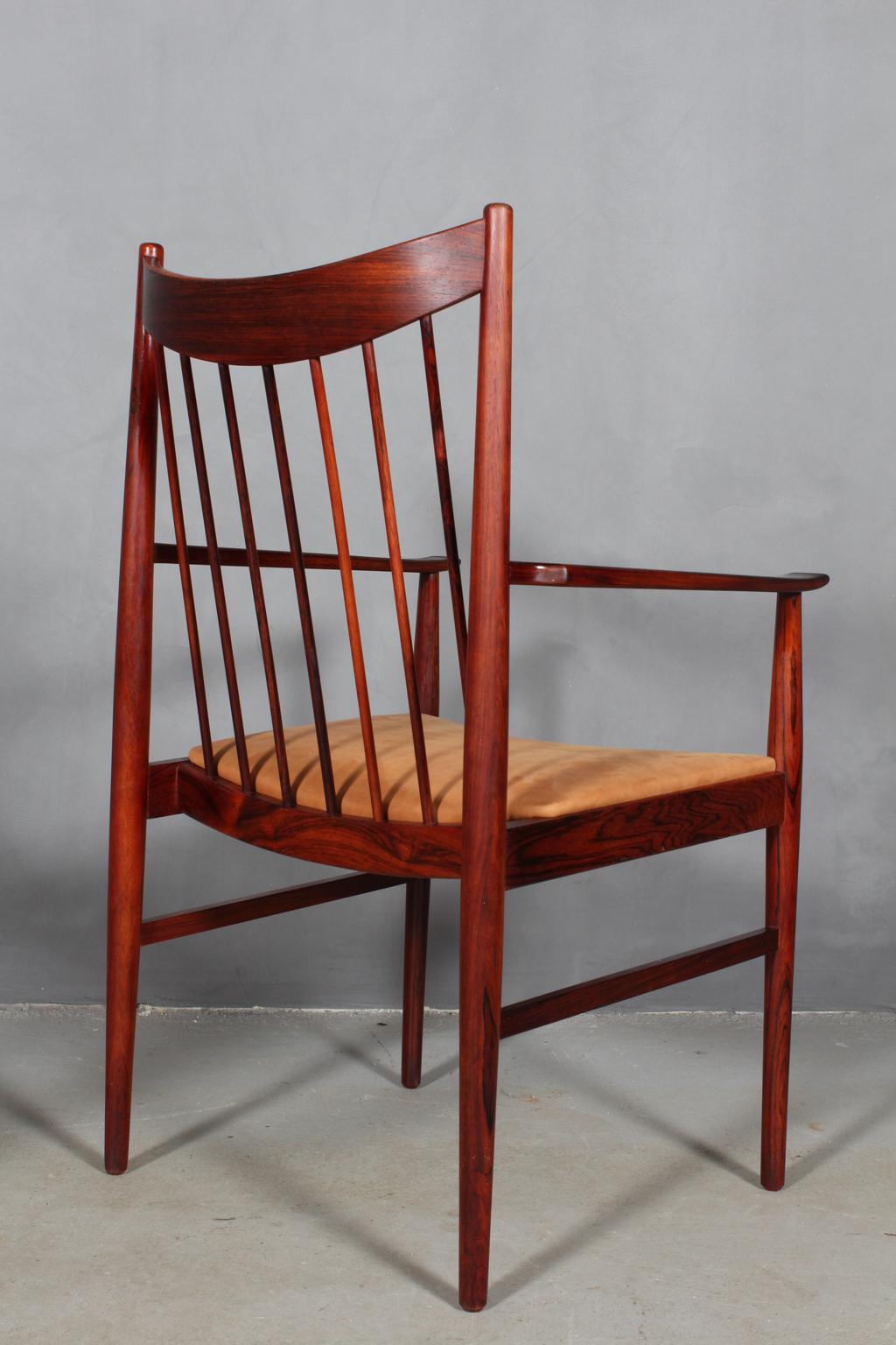 Leather Arne Vodder armchairs