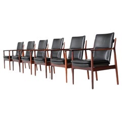 Arne Vodder armchairs model “431” rosewood Sibast Furniture Denmark 1960