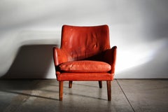 Arne Vodder "AV 53" Lounge Chair in Original Leather and Rosewood