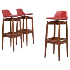 Vintage Arne Vodder bar stools model 64 Sibast Denmark 1960