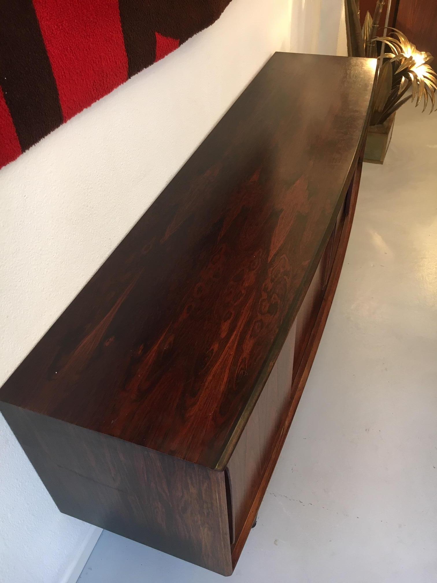 Mid-20th Century Arne Vodder Bow Front Rosewood Sideboard