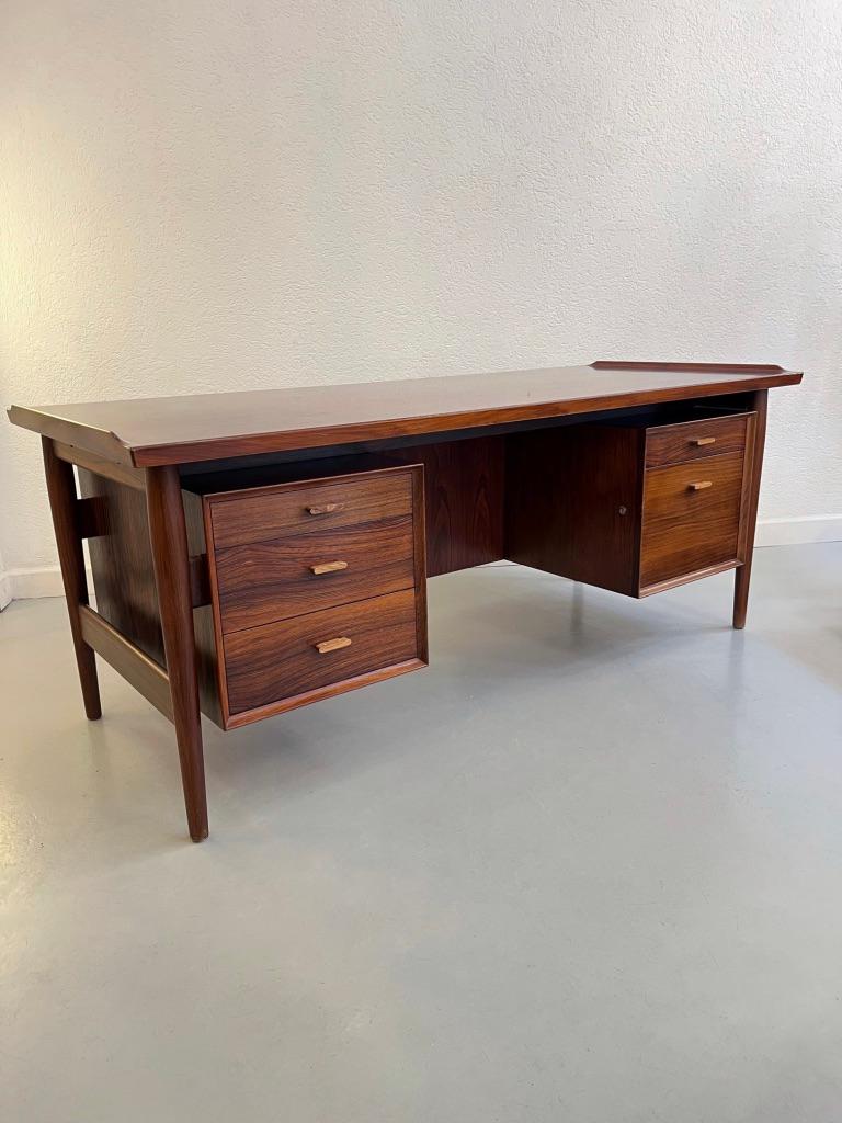 Arne Vodder Brazalian Rosewood Executive Desk 206 by Sibast, Denmark ...