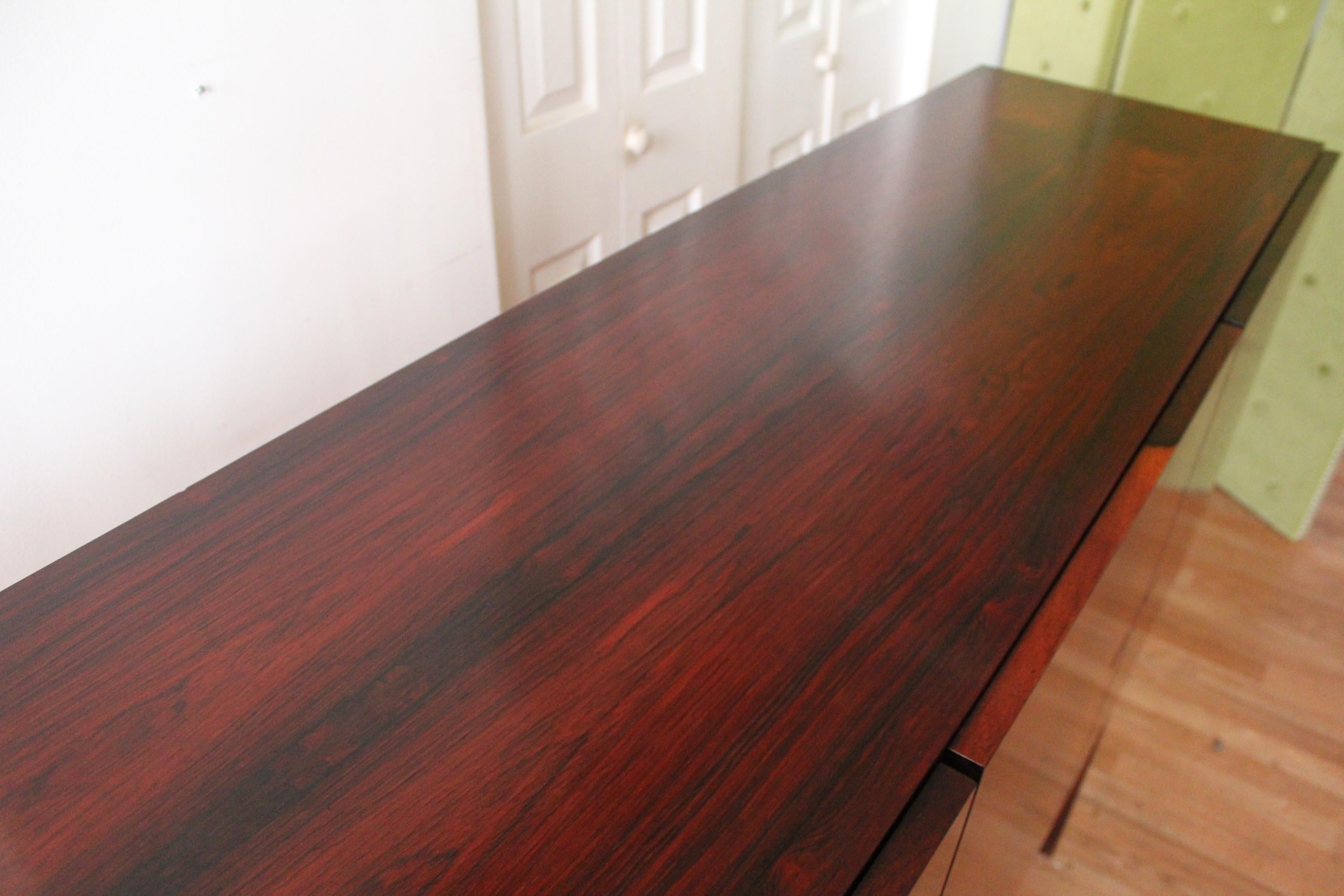 Arne Vodder Brazilian Rosewood Sideboard Credenza For Sale 5