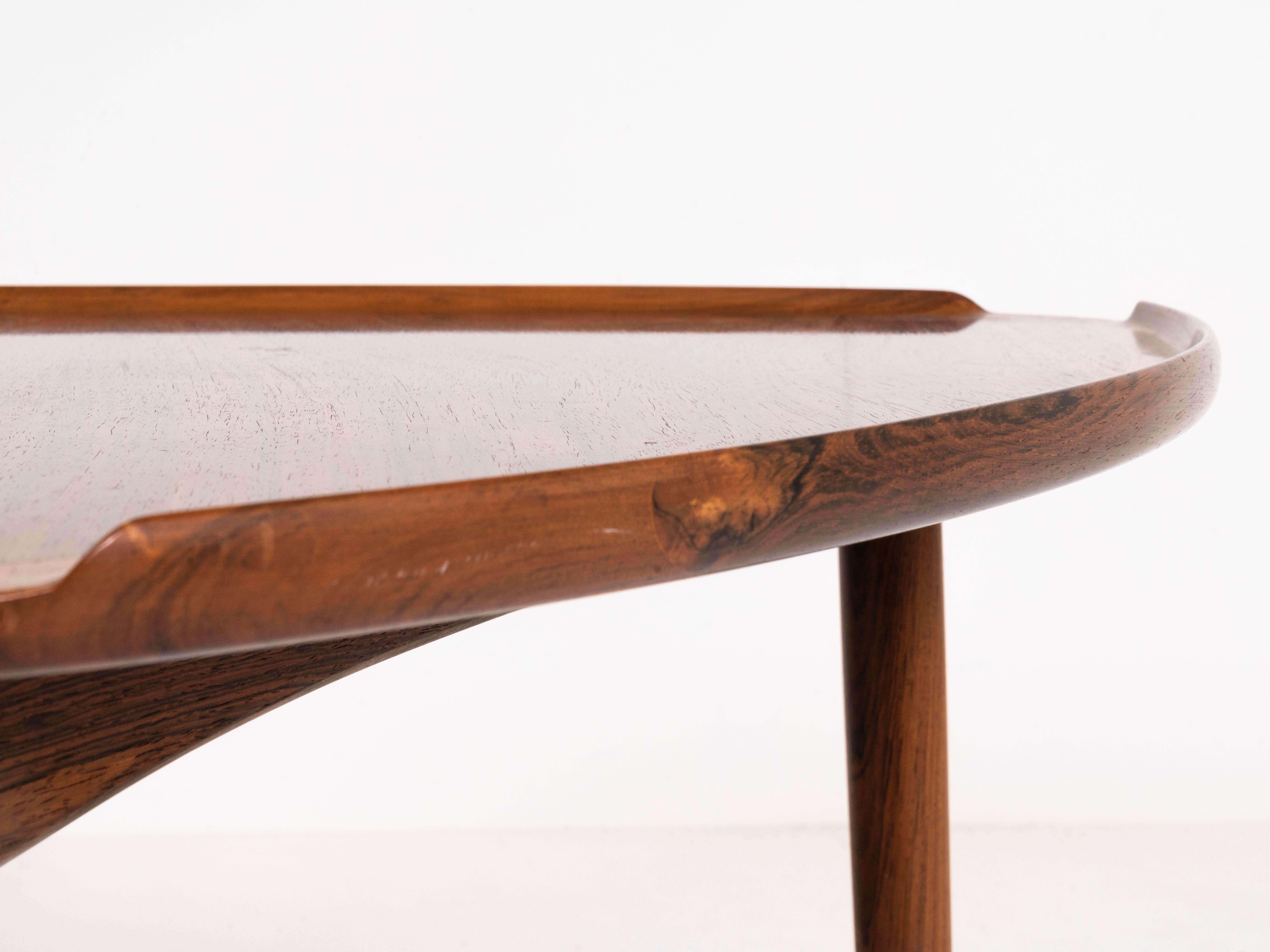 Poul Jensen Coffee Table in Rosewood for Silkeborg, Denmark, 1950s 2