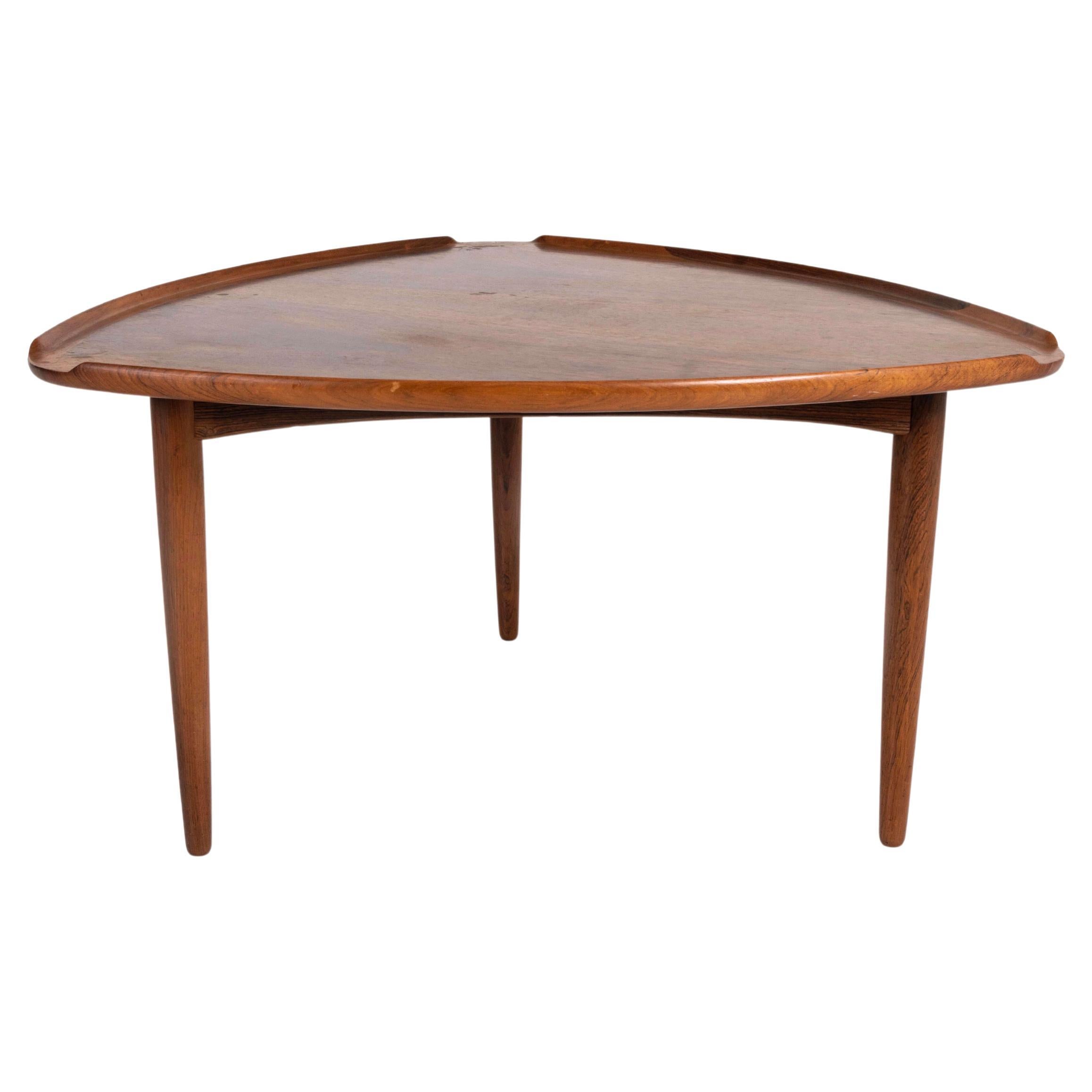 Poul Jensen Coffee Table in Rosewood for Silkeborg, Denmark, 1950s