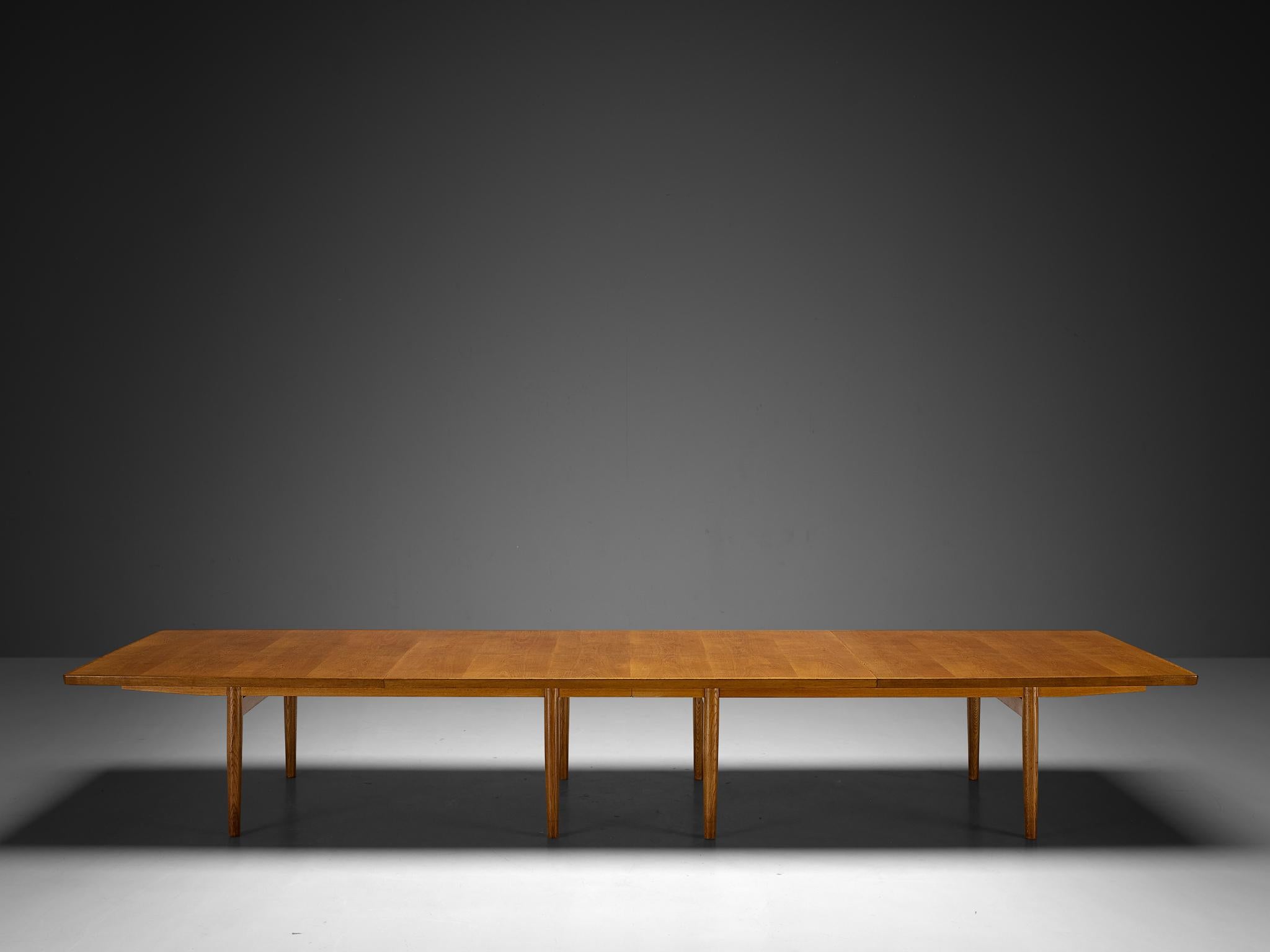 Scandinavian Modern Arne Vodder Conference or Dining Table in Oak 16 ft  For Sale