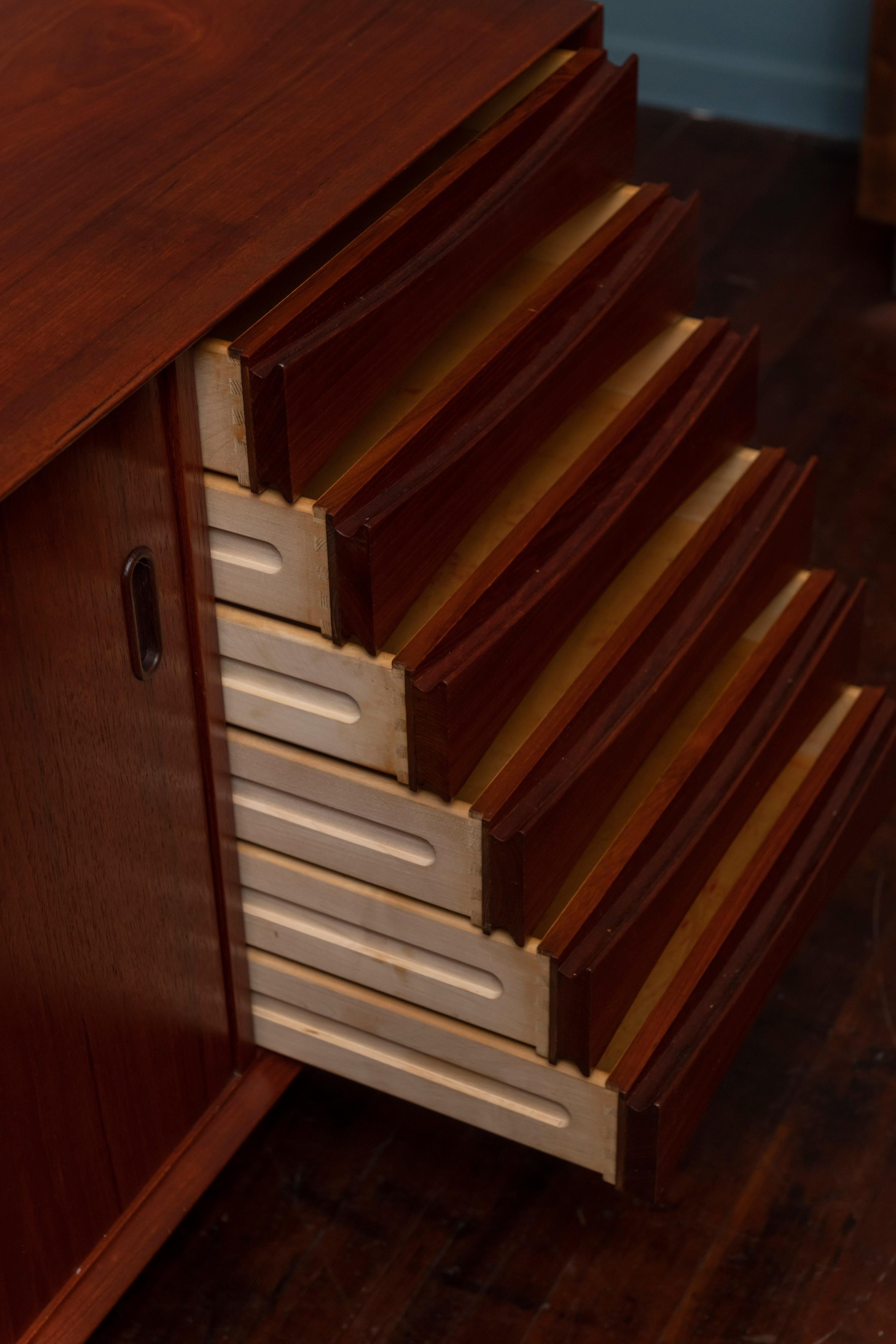 Arne Vodder Credenza for Sibast Teak Model 29 Credenza In Good Condition In San Francisco, CA