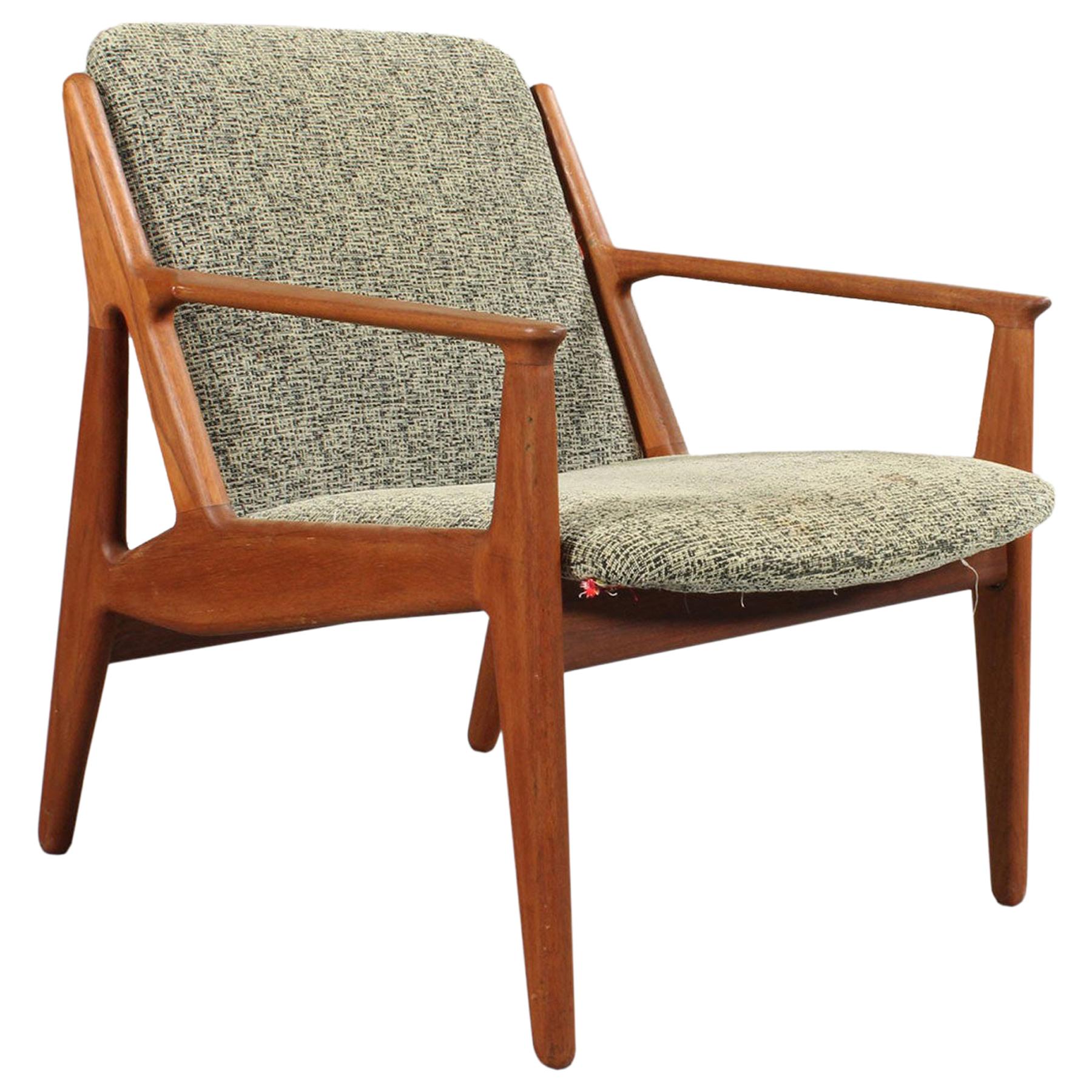 Arne Vodder Danish Modern "Ellen" Lounge Chair in Teak