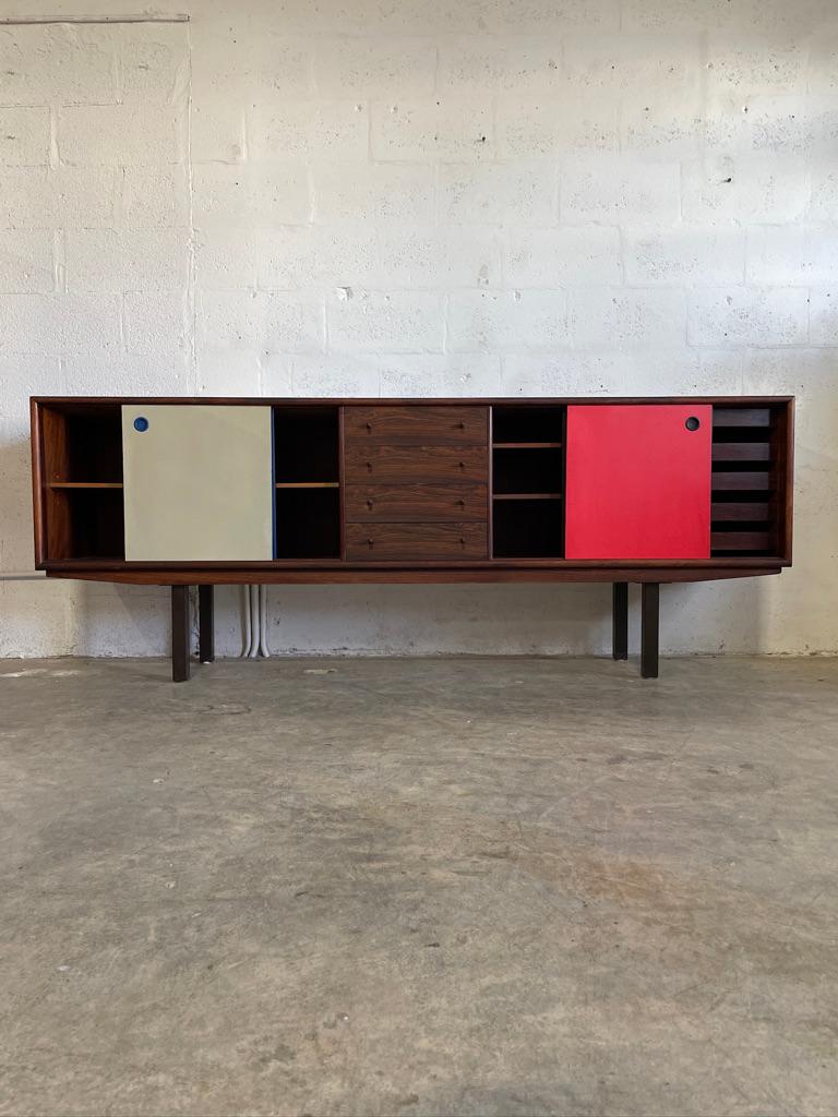 Console o credenza moderna danese in palissandro di Arne Vodder in vendita 8