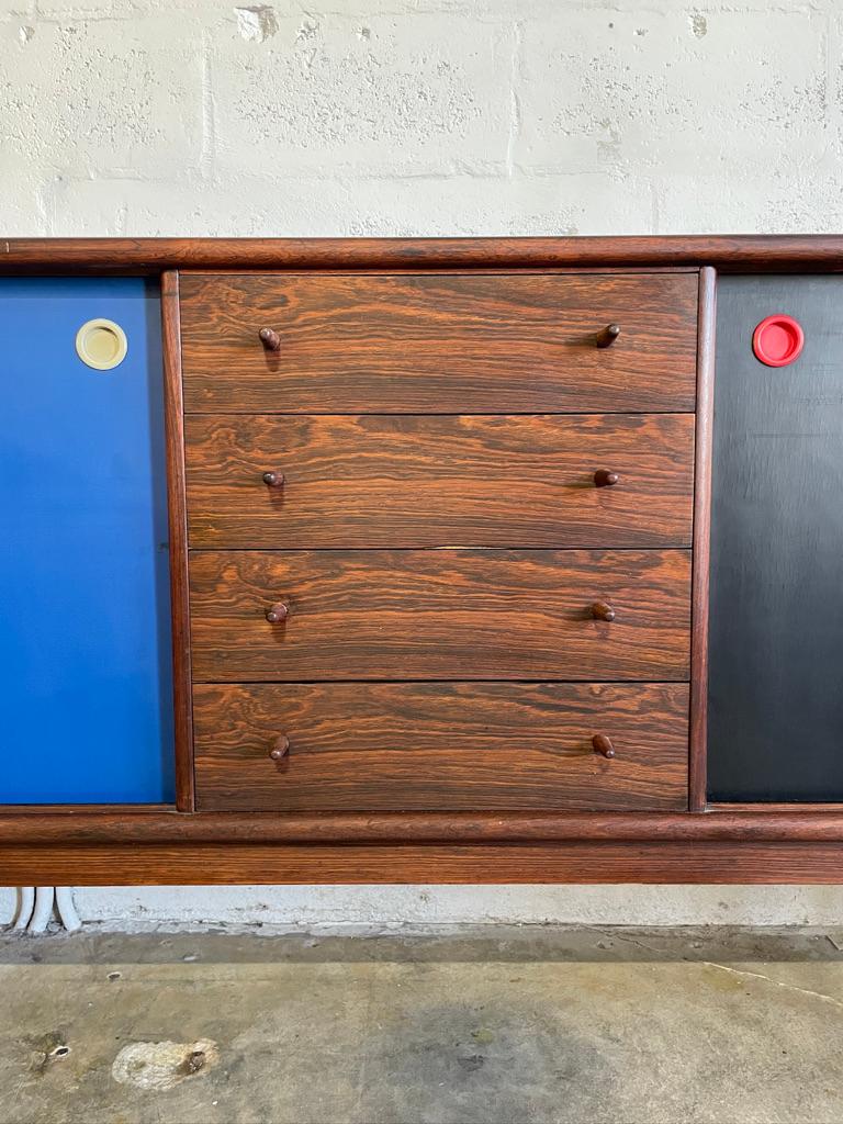 Console o credenza moderna danese in palissandro di Arne Vodder in vendita 9