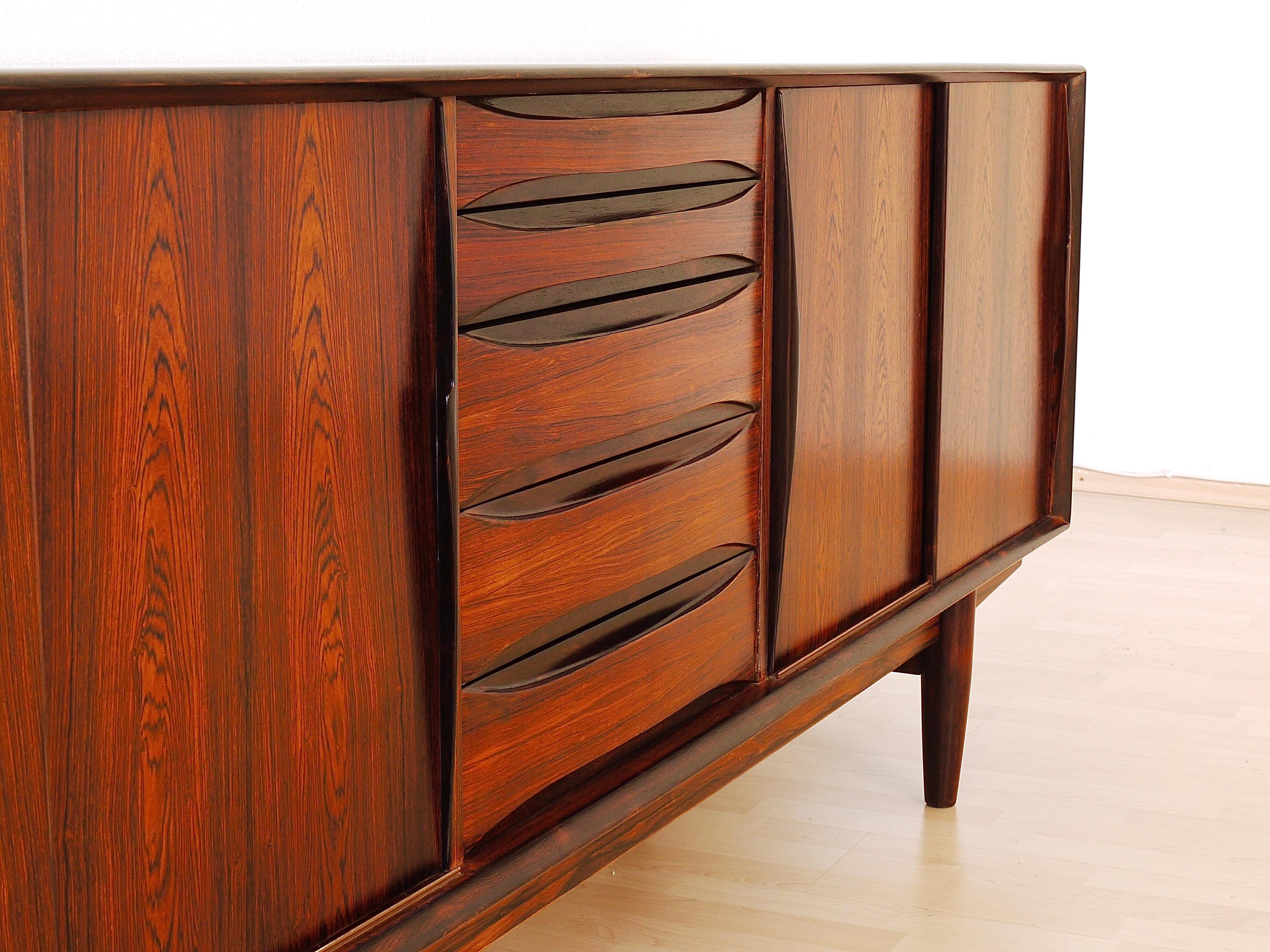 Arne Vodder Danish Modern Rosewood Sideboard or Credenza by Skovby Møbelfabrik 14