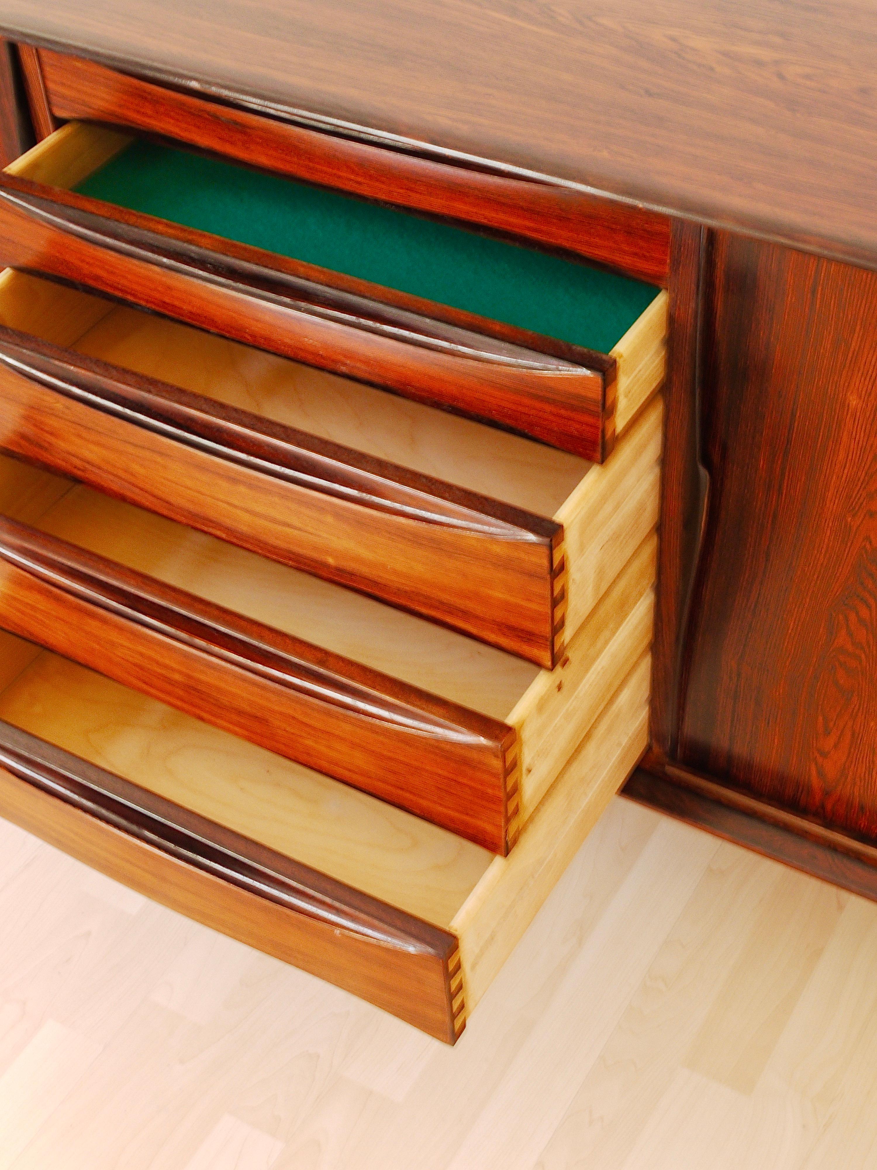 Arne Vodder Danish Modern Rosewood Sideboard or Credenza by Skovby Møbelfabrik 15