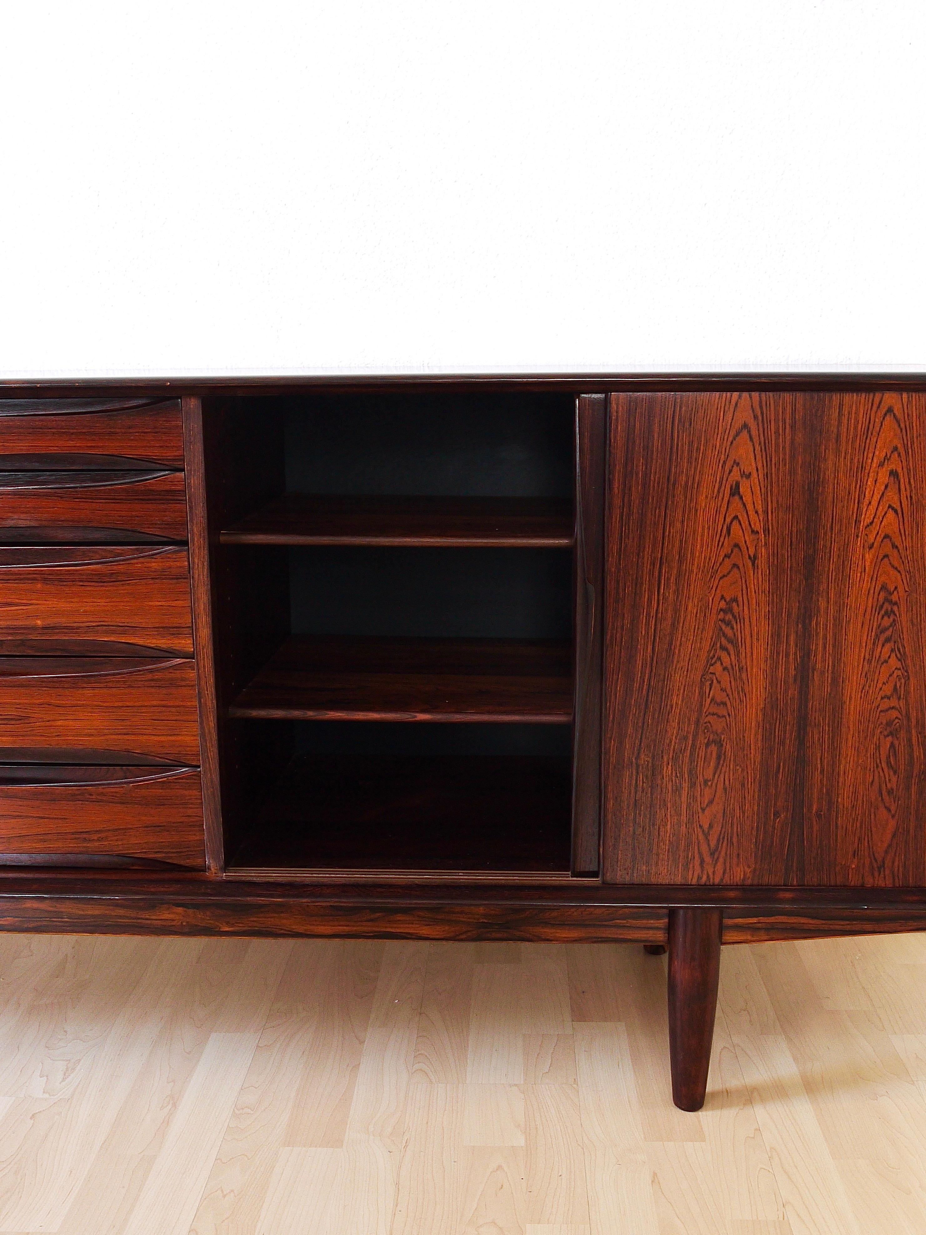 Arne Vodder Danish Modern Rosewood Sideboard or Credenza by Skovby Møbelfabrik 2