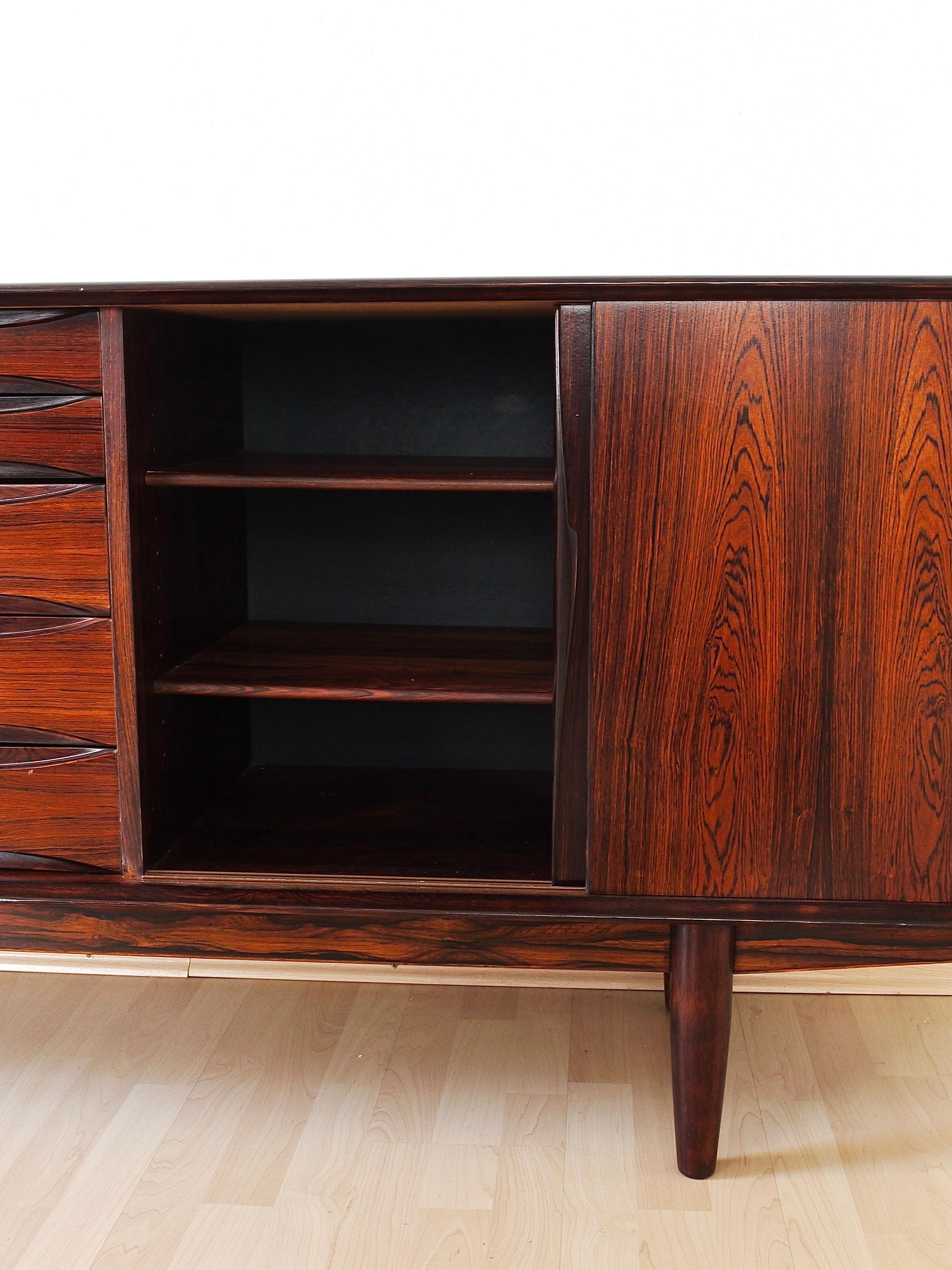 Arne Vodder Danish Modern Rosewood Sideboard or Credenza by Skovby Møbelfabrik 3