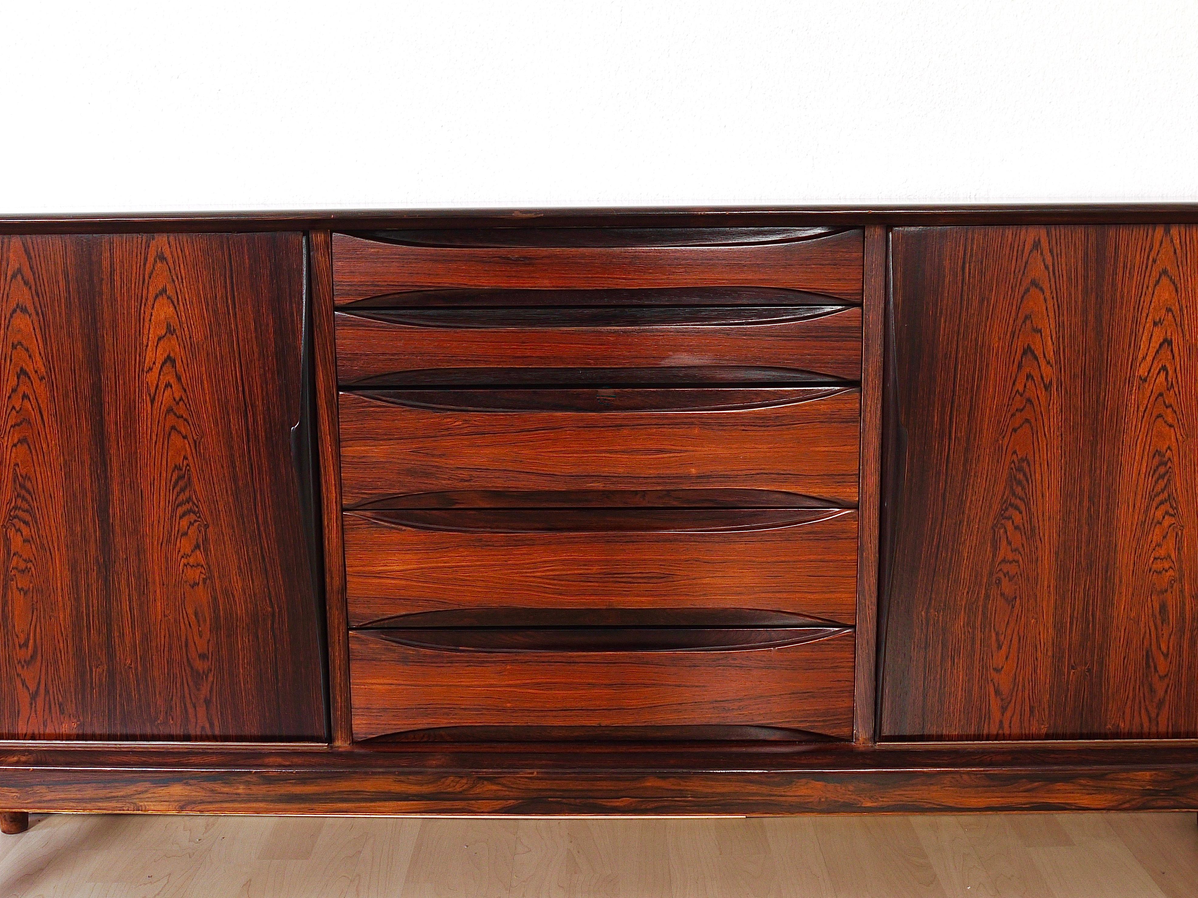 Arne Vodder Danish Modern Rosewood Sideboard or Credenza by Skovby Møbelfabrik 4