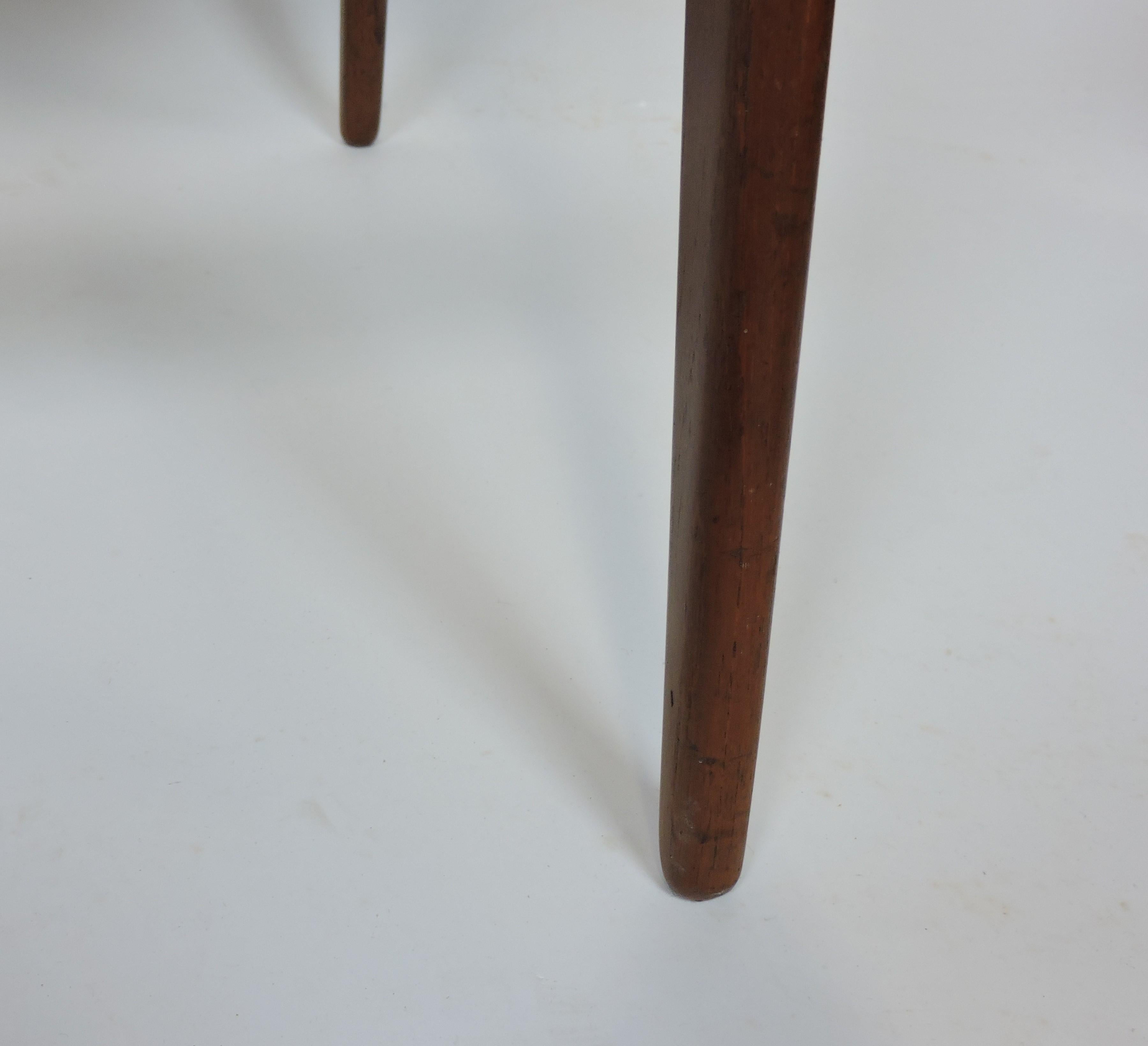 Arne Vodder Danish Modern Set of 8 Ella Teak Tilt Back Dining Chairs 6