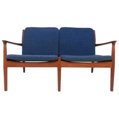 Arne Vodder Danish Teak Loveseat Sofa, circa 1960s