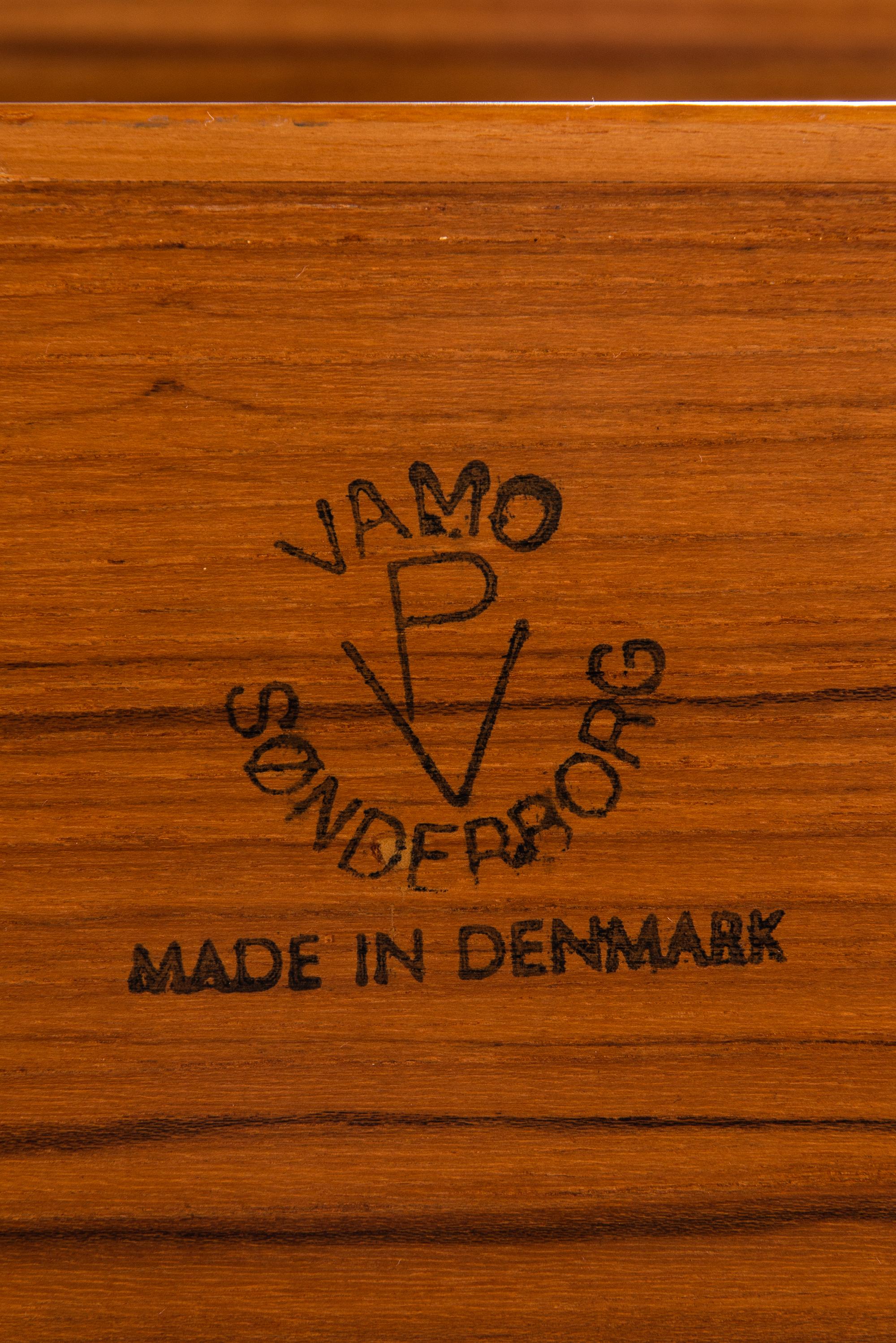 Arne Vodder Desk in Teak by Vamo Sønderborg in Denmark 3