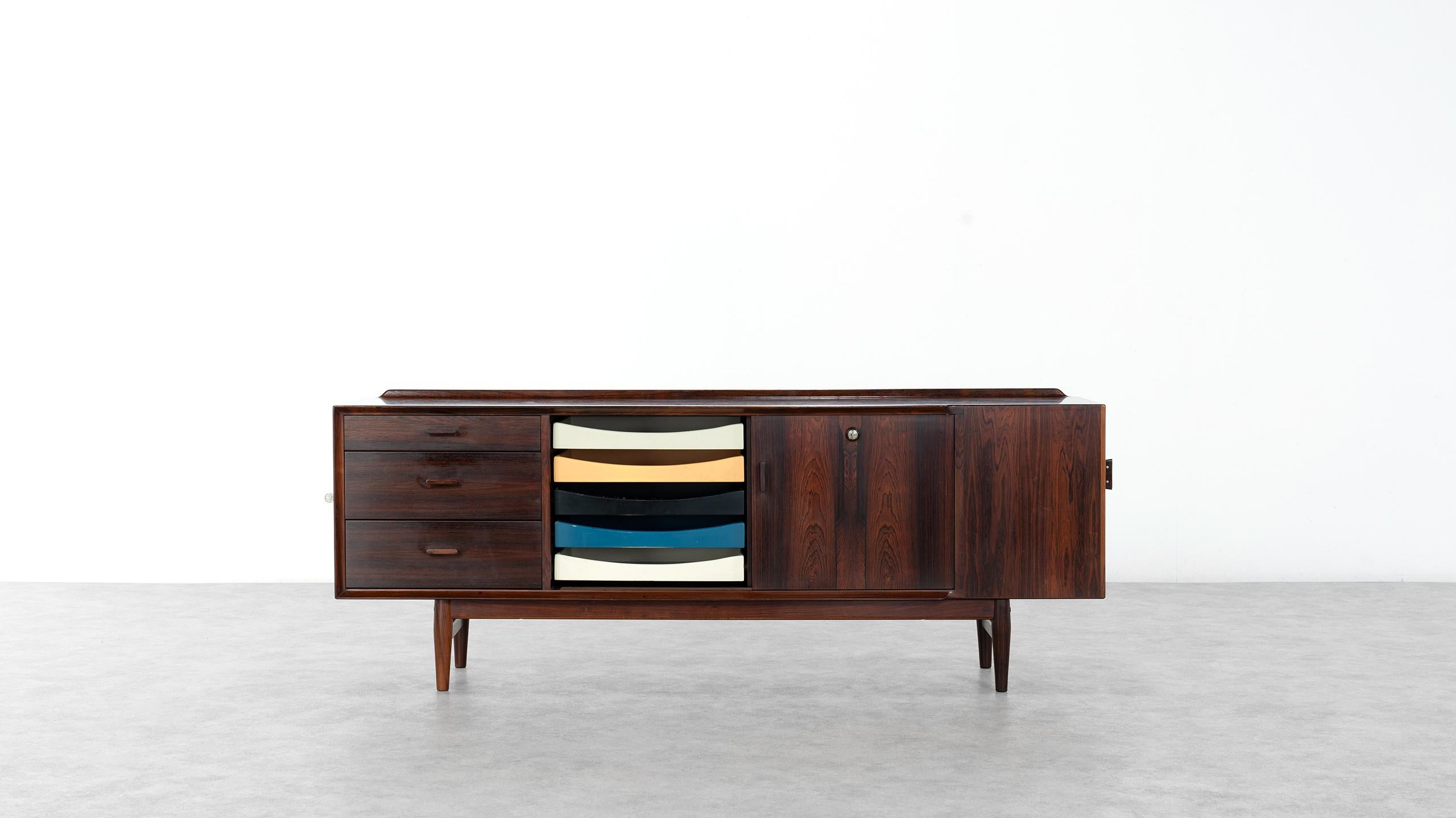 Bureau Arne Vodder & Buffet:: modèle 209 en 1955 par Sibast Møbelfrabrik:: Danemark 6