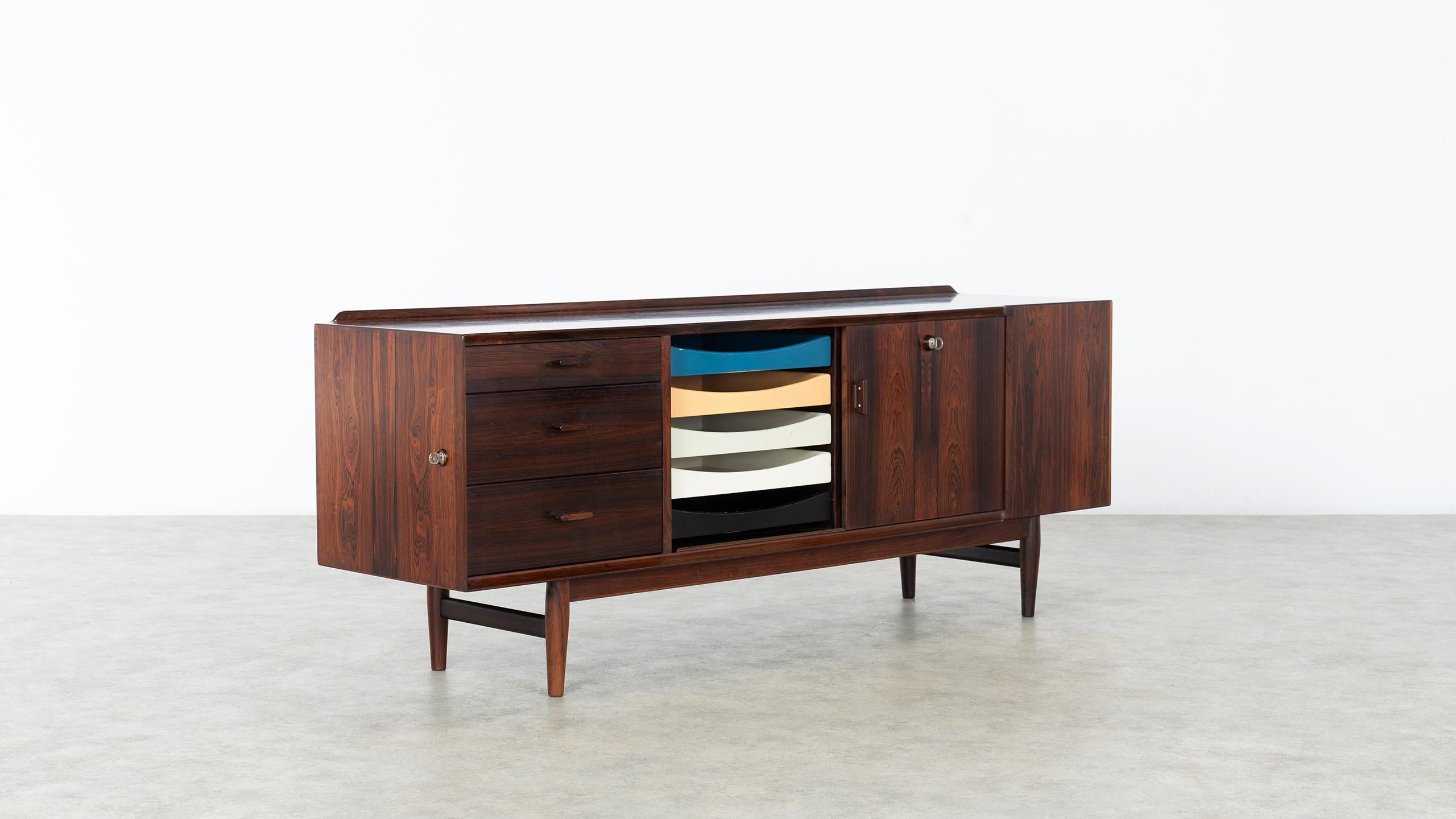 Bureau Arne Vodder & Buffet:: modèle 209 en 1955 par Sibast Møbelfrabrik:: Danemark 8