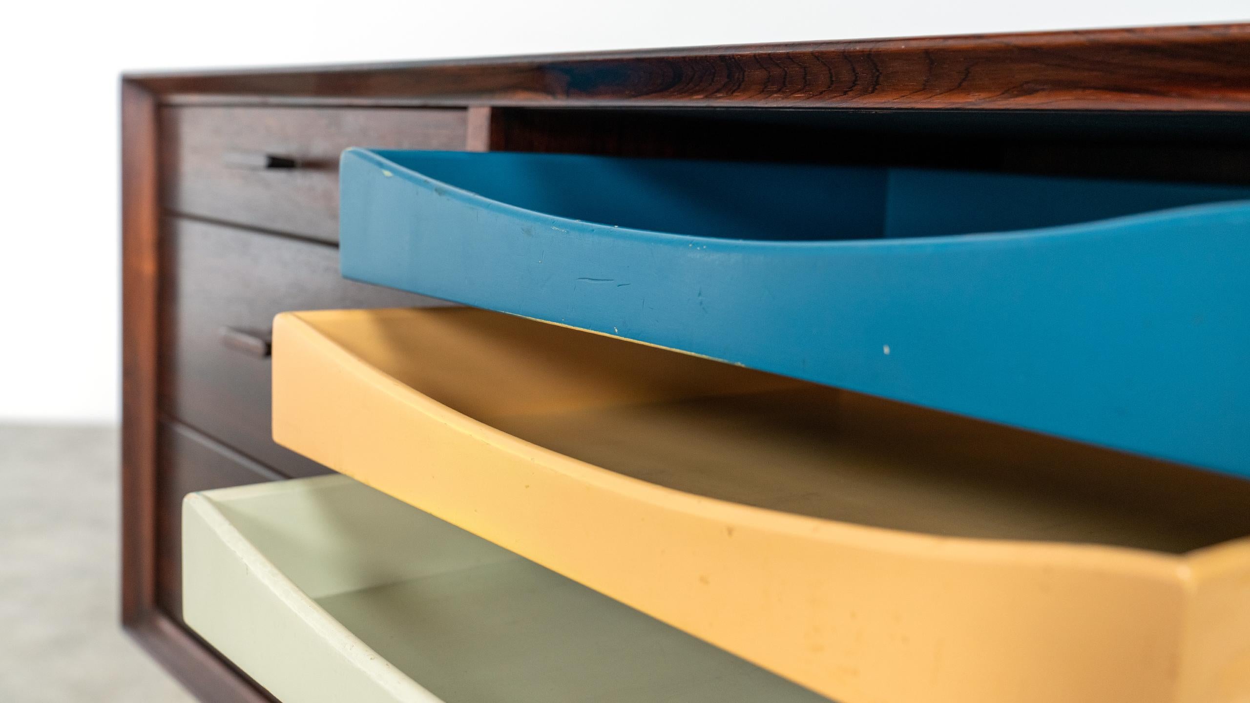 Bureau Arne Vodder & Buffet:: modèle 209 en 1955 par Sibast Møbelfrabrik:: Danemark 12