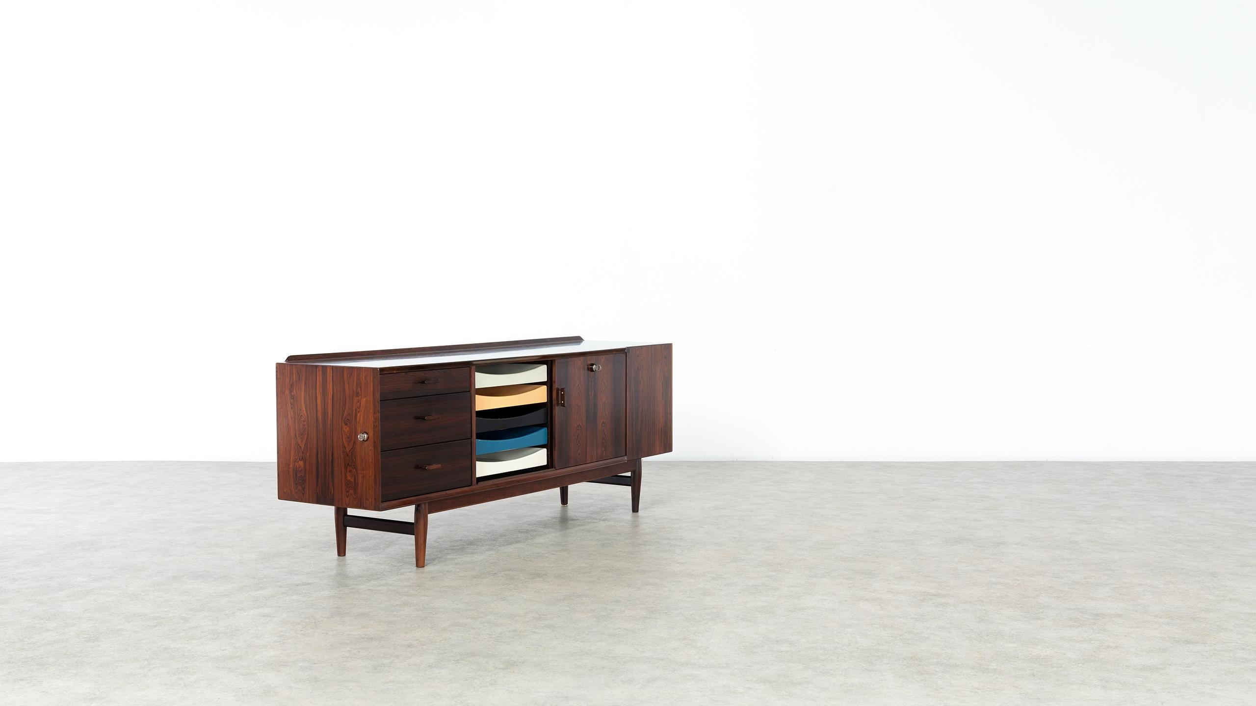 Scandinave moderne Bureau Arne Vodder & Buffet:: modèle 209 en 1955 par Sibast Møbelfrabrik:: Danemark