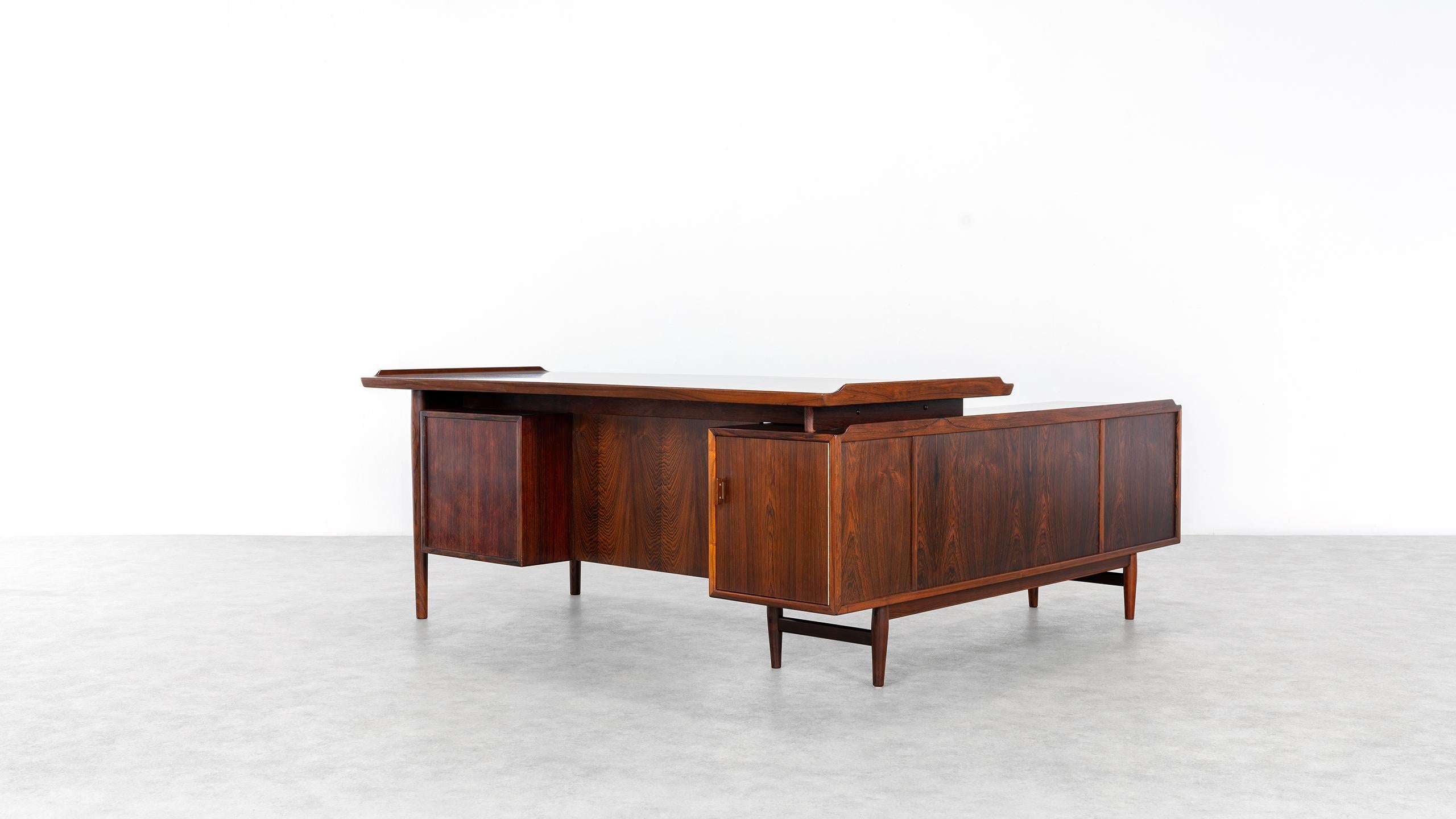 Scandinavian Modern Arne Vodder Desk & Sideboard Rio Rosewood, 1955 by Sibast Møbelfrabrik, Denmark
