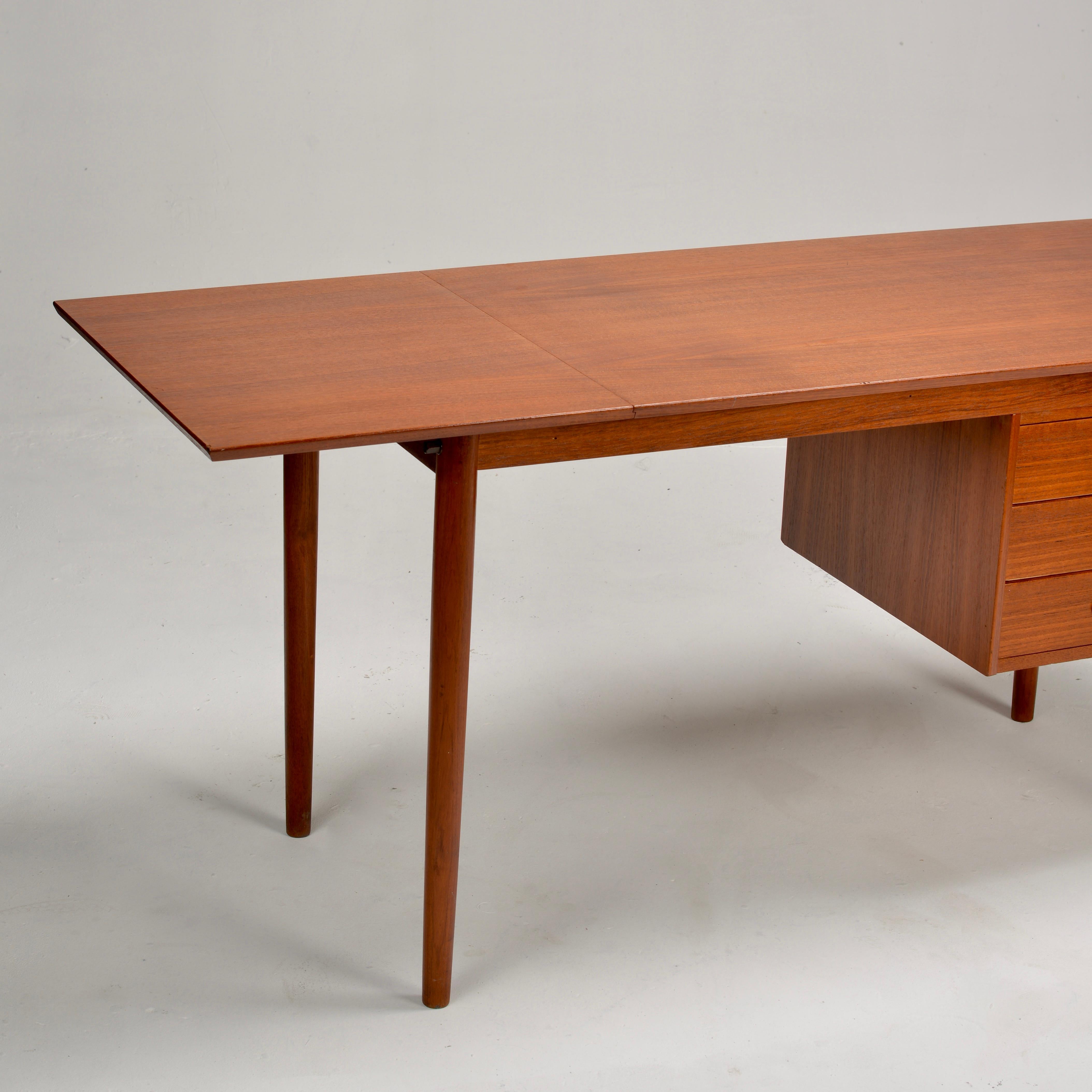 Danish Arne Vodder Desk with Sliding Drawers