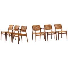 Arne Vodder Dining Chairs Model 51 Produced by Sibast Møbelfabrik in Denmark