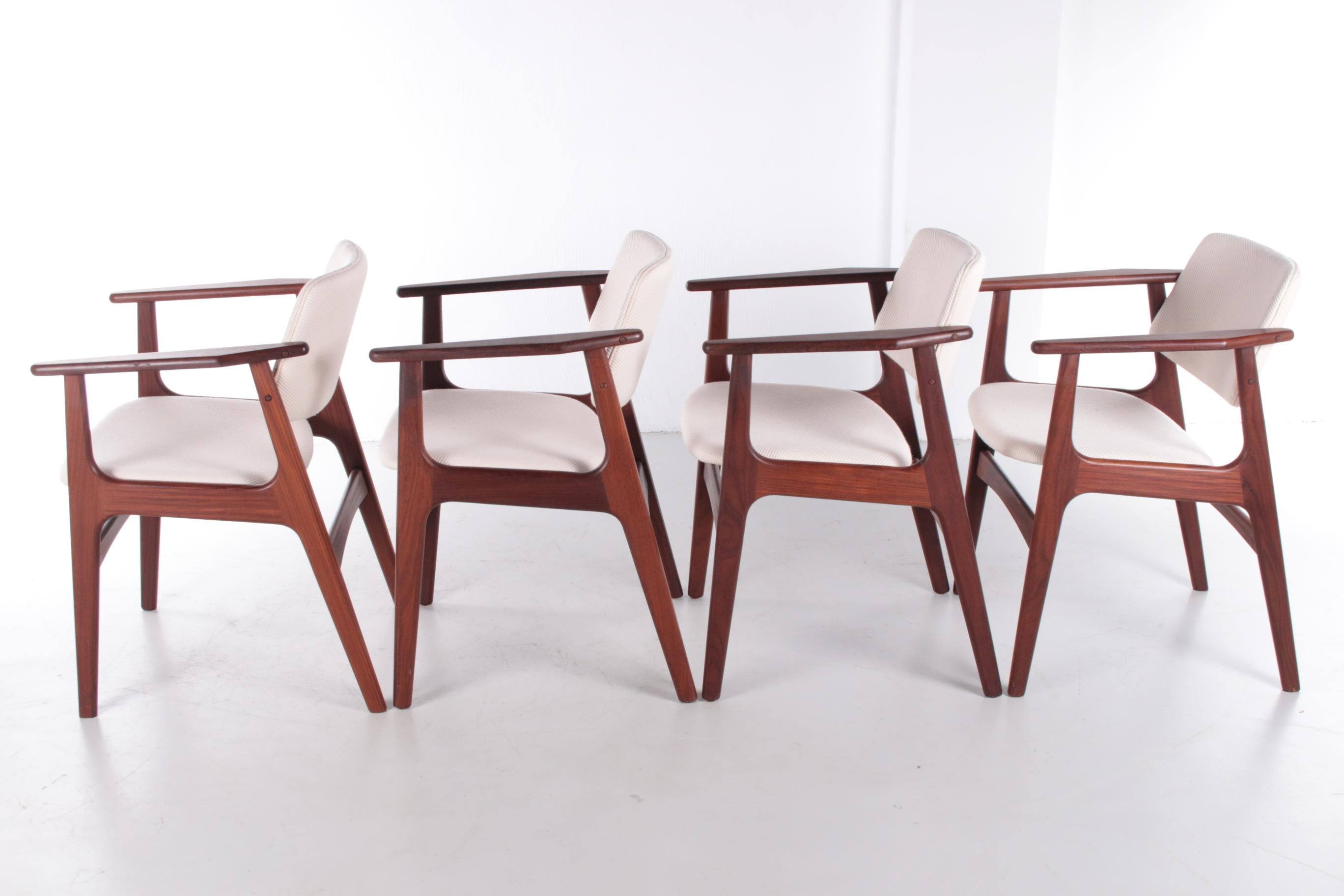 Danish Arne Vodder Dining Room Chairs Set of 4 Denmark 60s